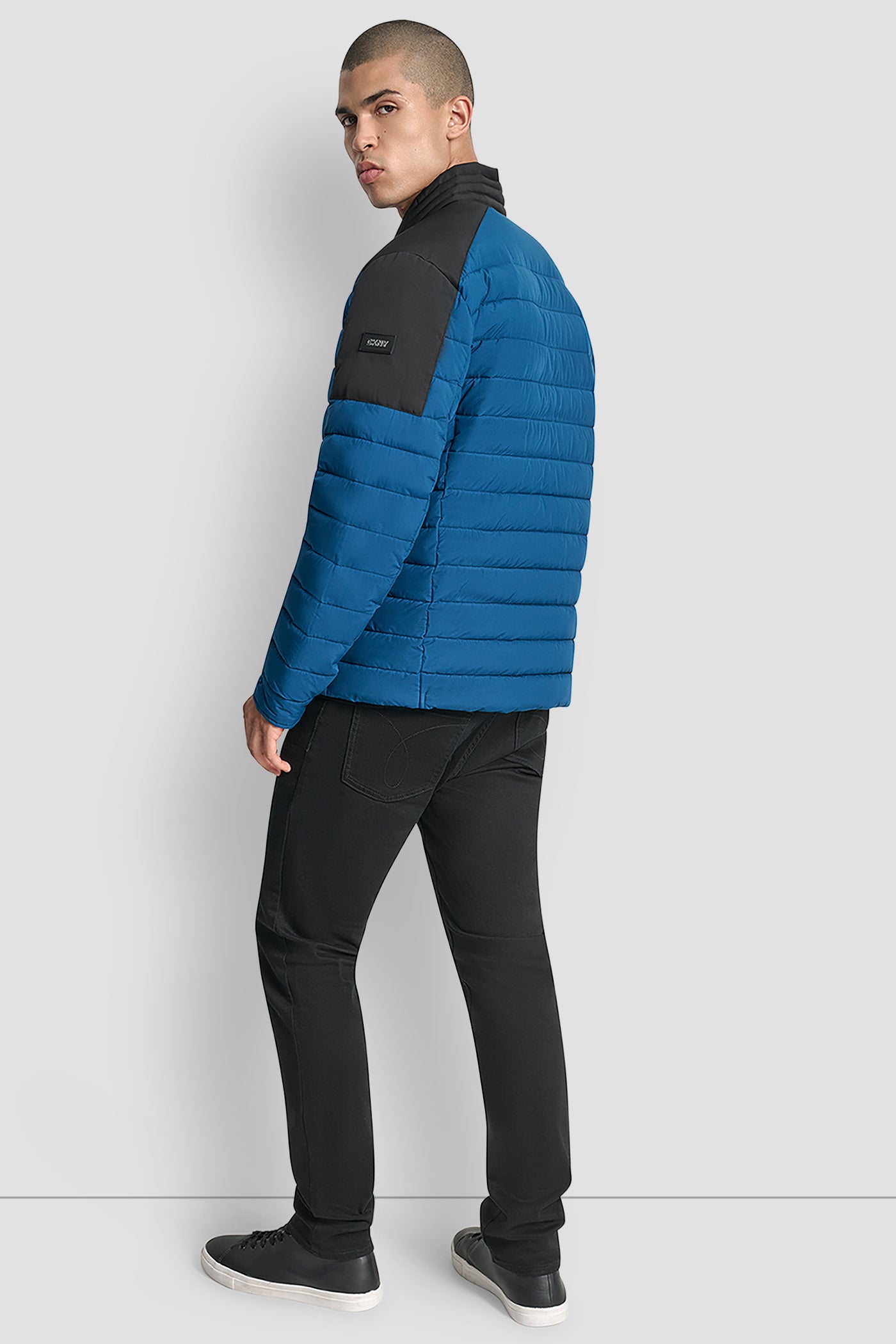 POSIDEN LIGHT WEIGHT MOTO JACKET, BACK VIEW | Mens Coats and Jackets
