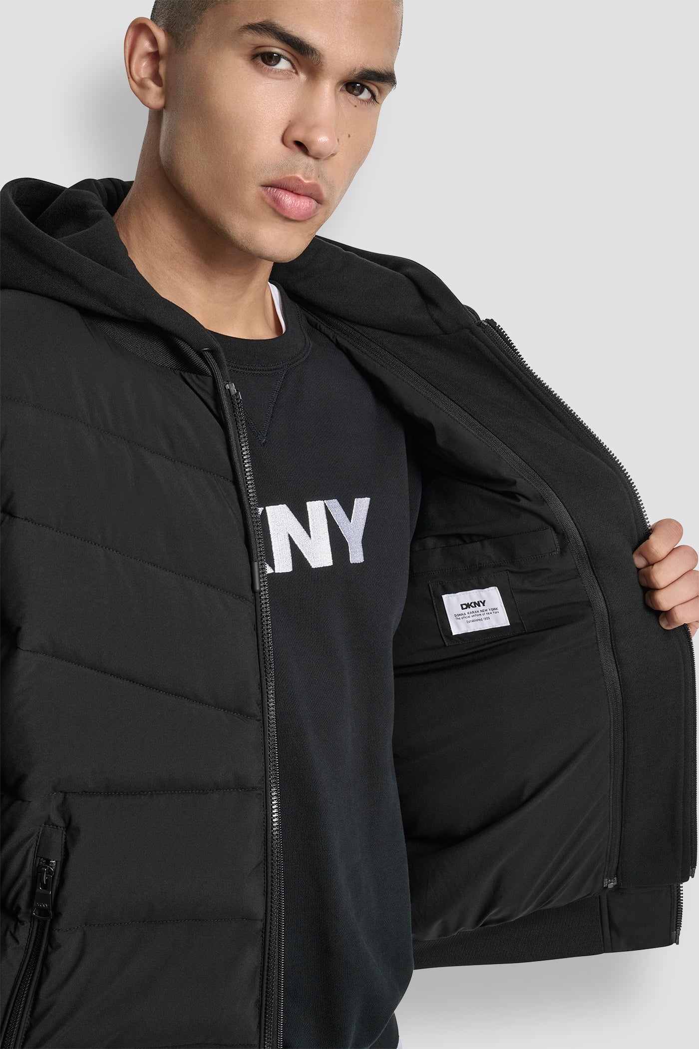 STRETCH BOMBER JACKET VIEW 9 | Mens Coats and Jackets