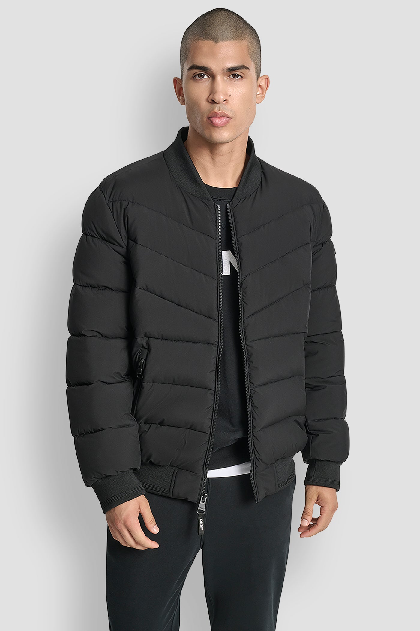 STRETCH BOMBER JACKET VIEW 4 | Mens Coats and Jackets