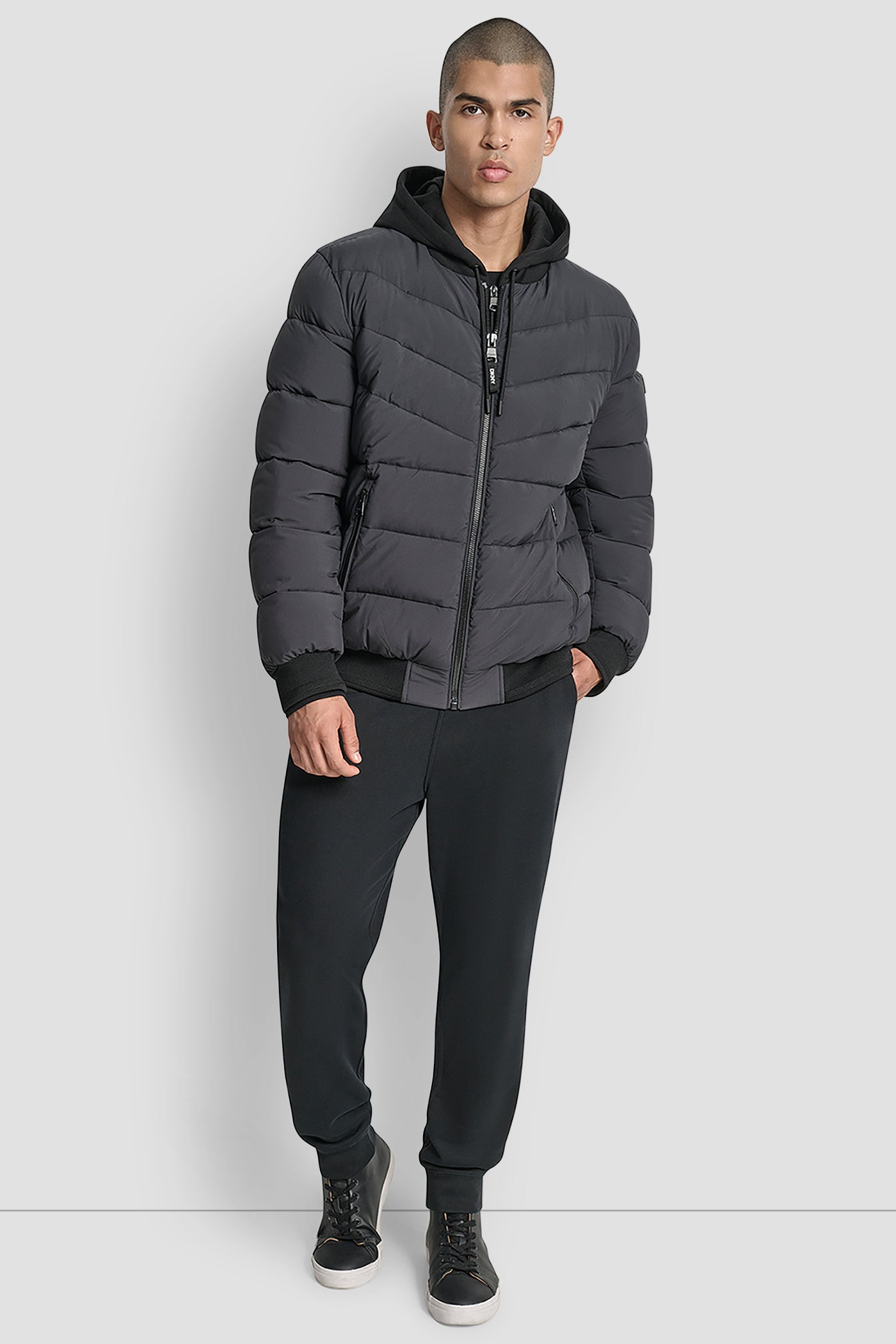 STRETCH BOMBER JACKET VIEW 11 | Mens Coats and Jackets