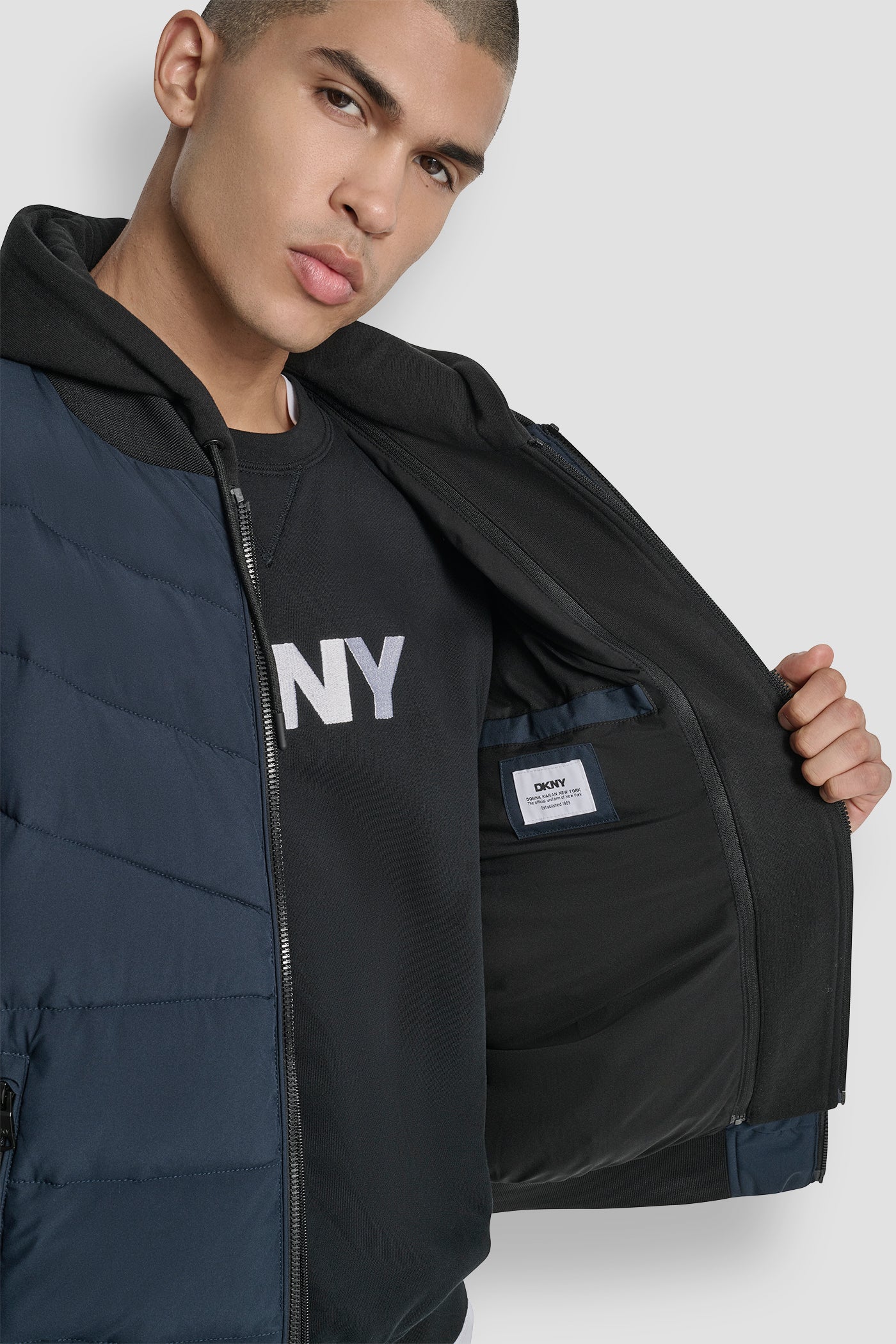 STRETCH BOMBER JACKET VIEW 8 | Mens Coats and Jackets