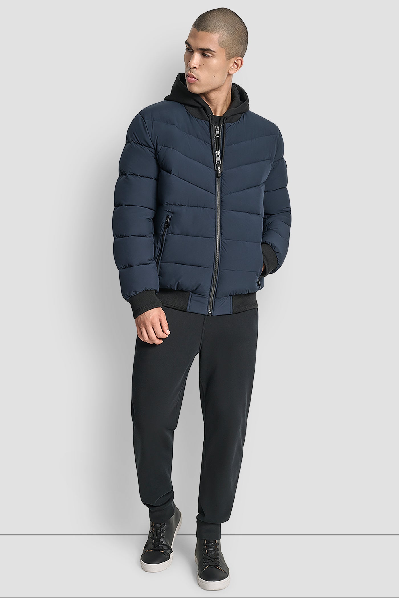 STRETCH BOMBER JACKET VIEW 12 | Mens Coats and Jackets