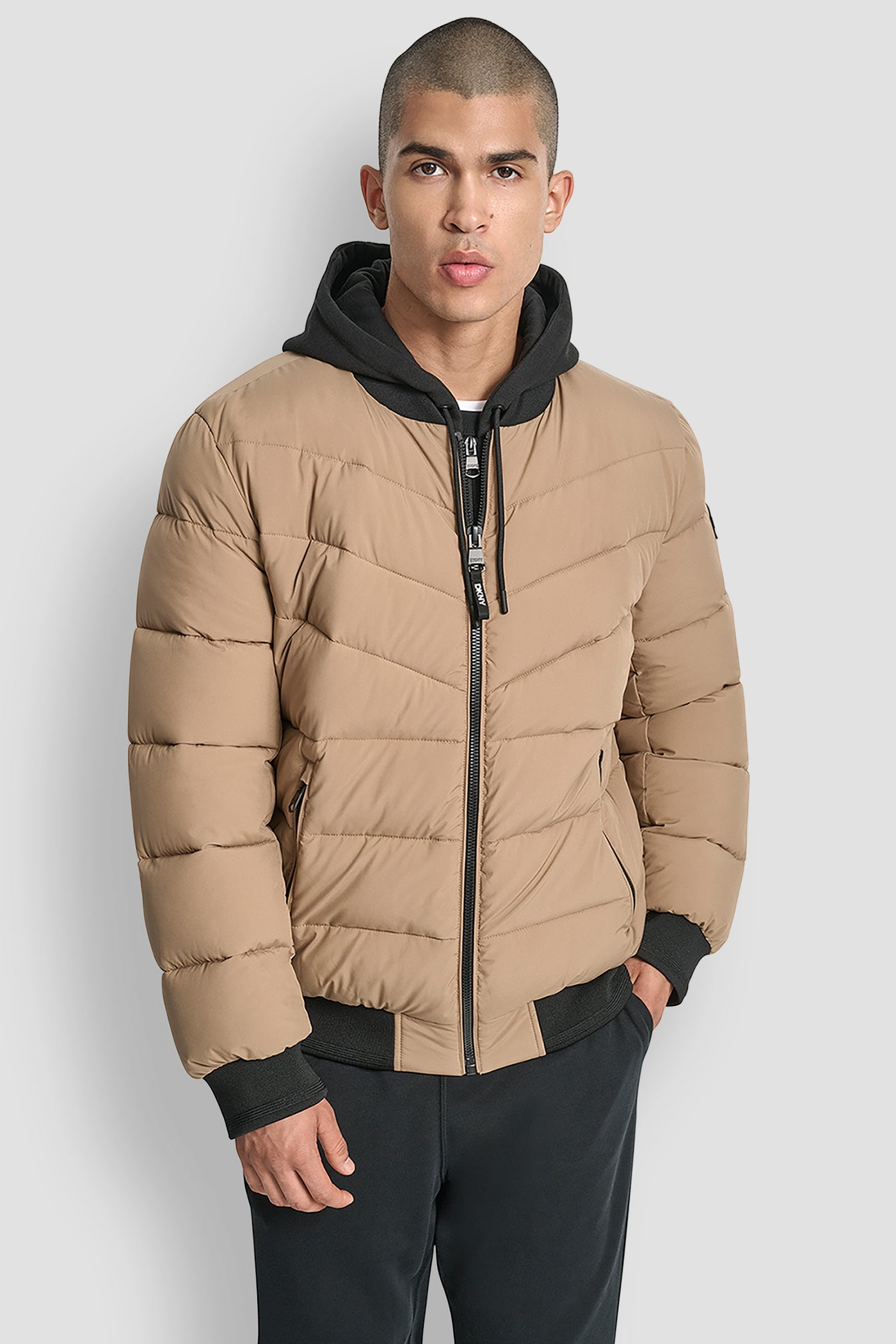 STRETCH BOMBER JACKET VIEW 4 | Mens Coats and Jackets