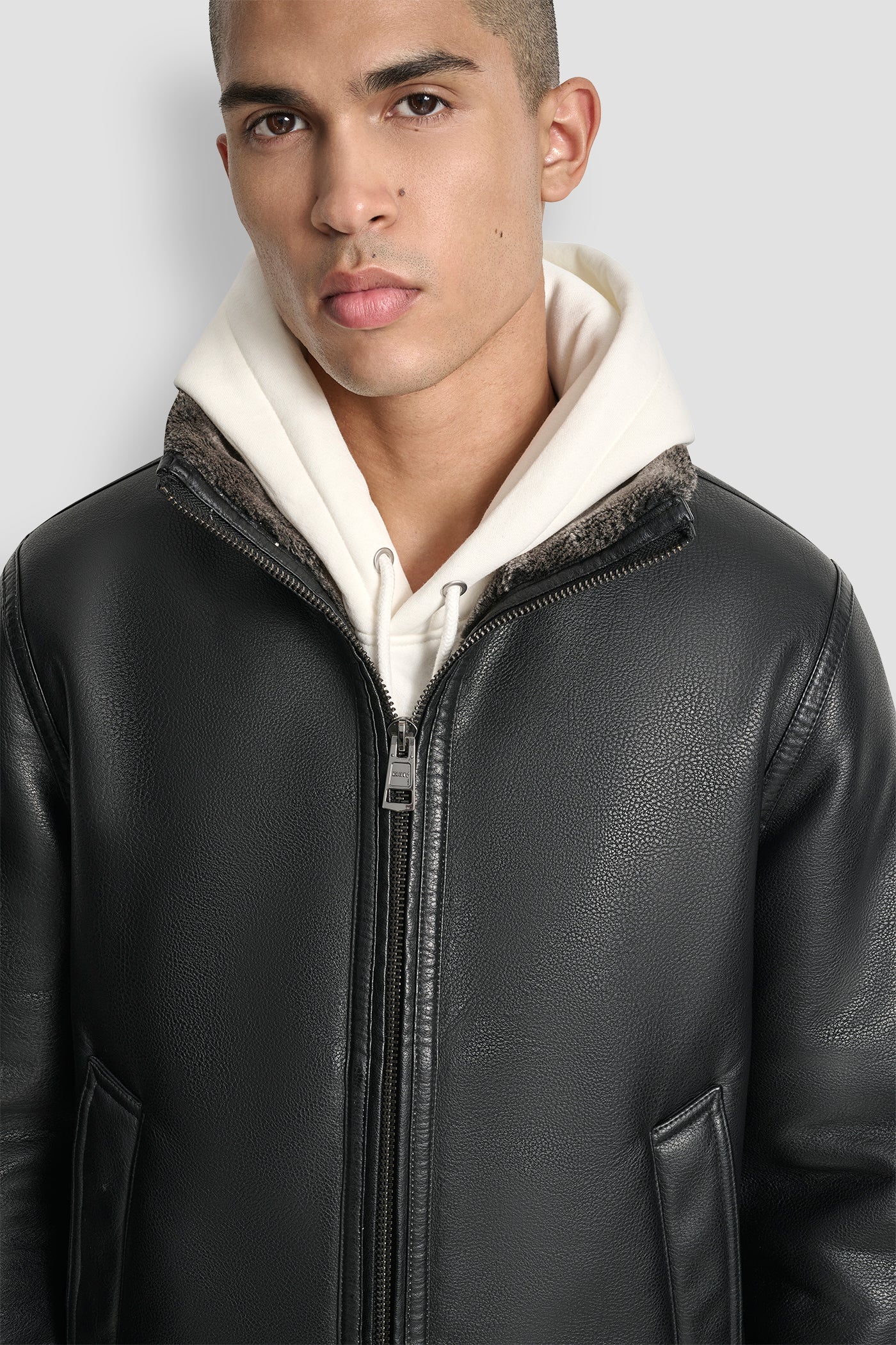 FAUX FUR LINED JACKET VIEW 6 | Mens Coats and Jackets