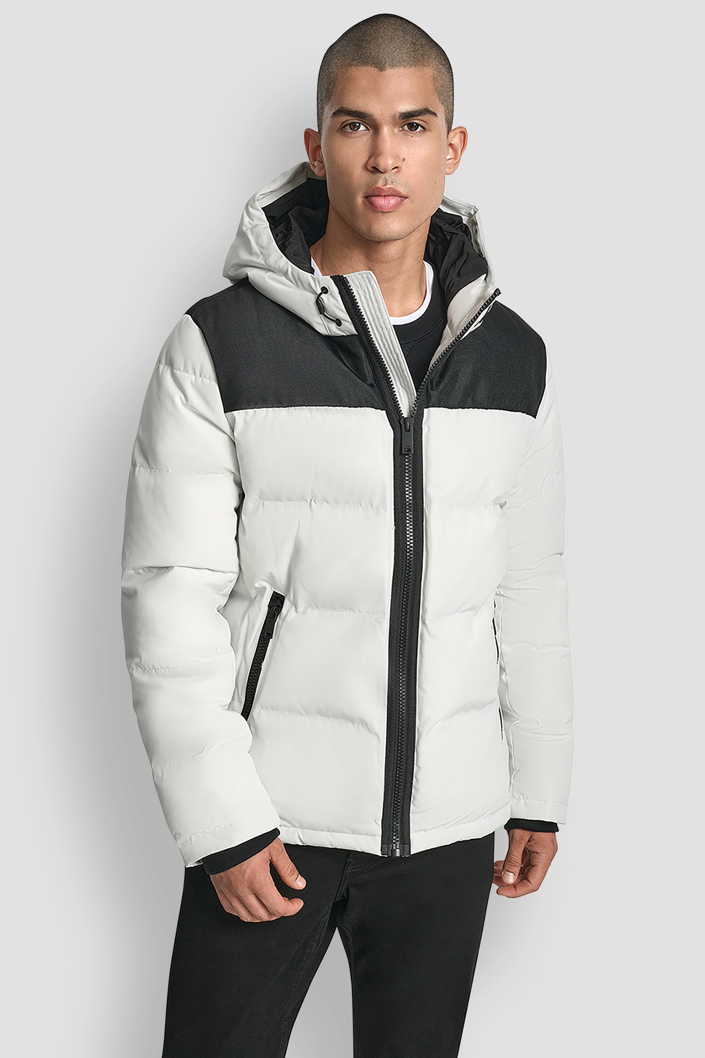 ICE Logo Puffer, FRONT VIEW | Mens Coats and Jackets