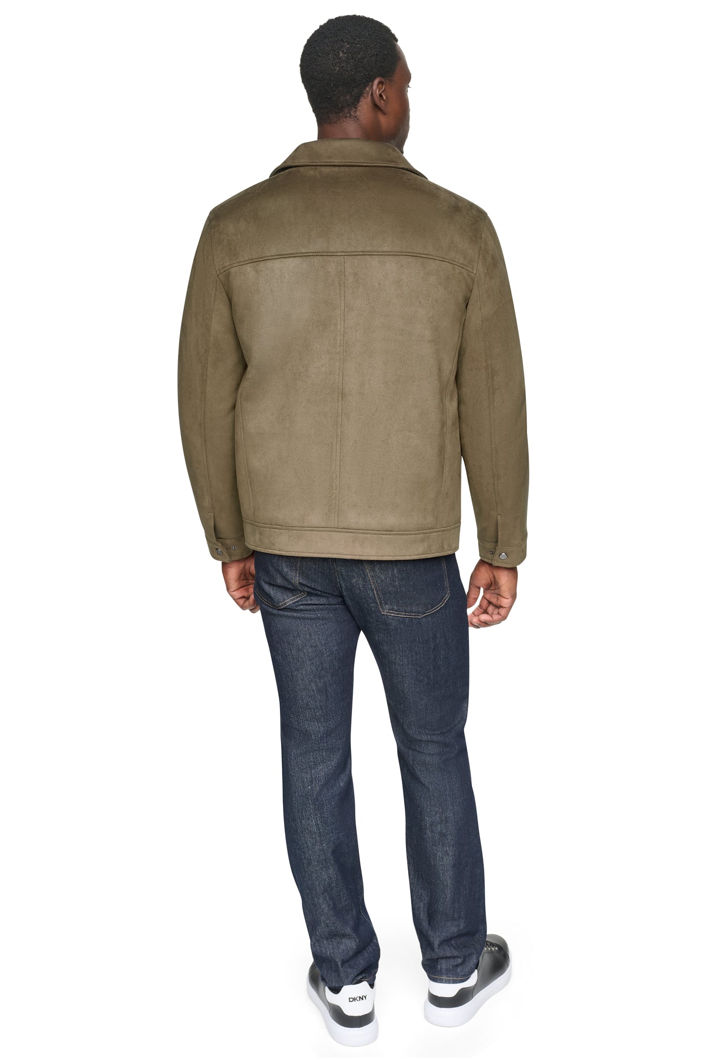 FAUX SUEDE TRUCKER JACKET VIEW 2