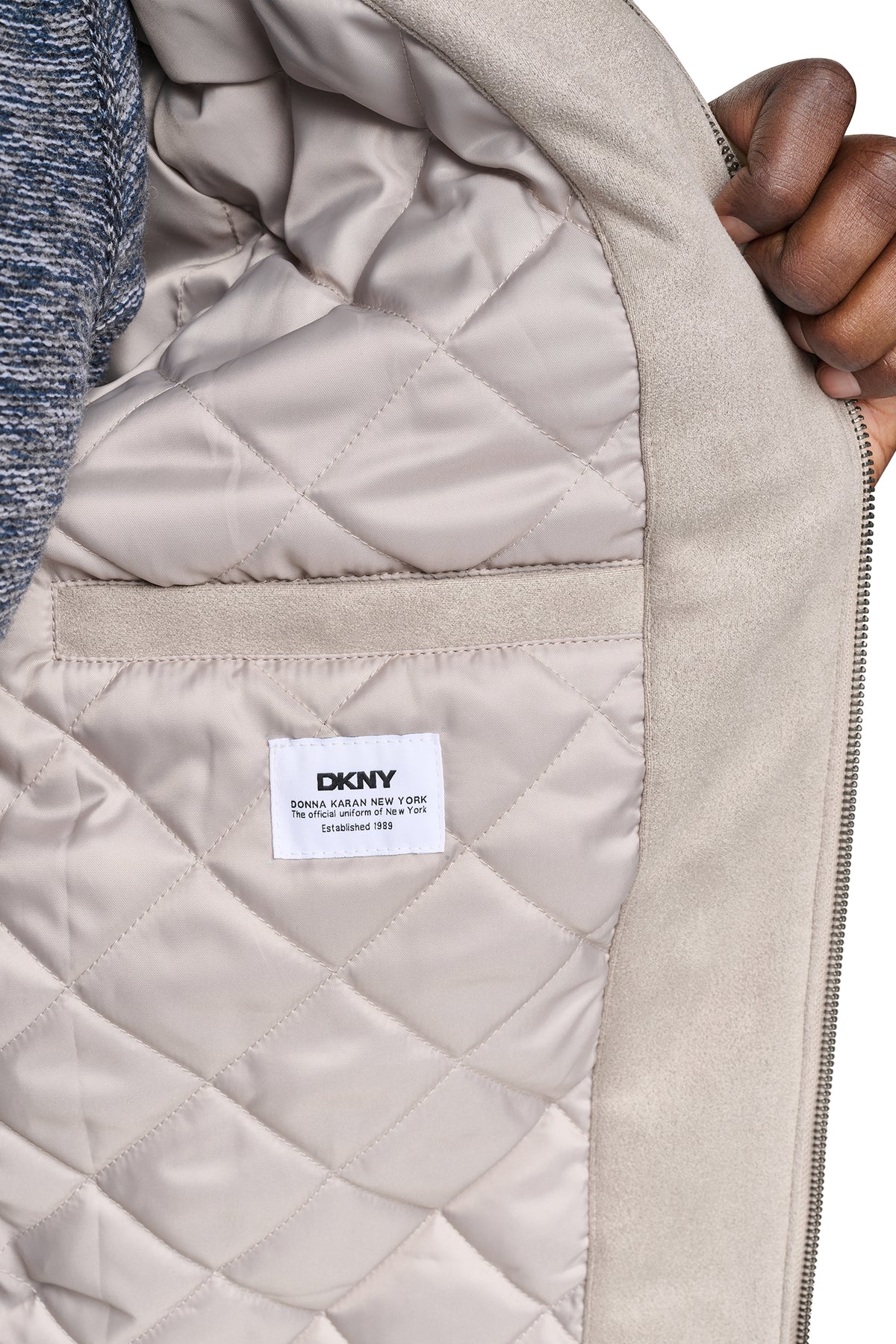 FAUX SUEDE TRUCKER JACKET VIEW 2