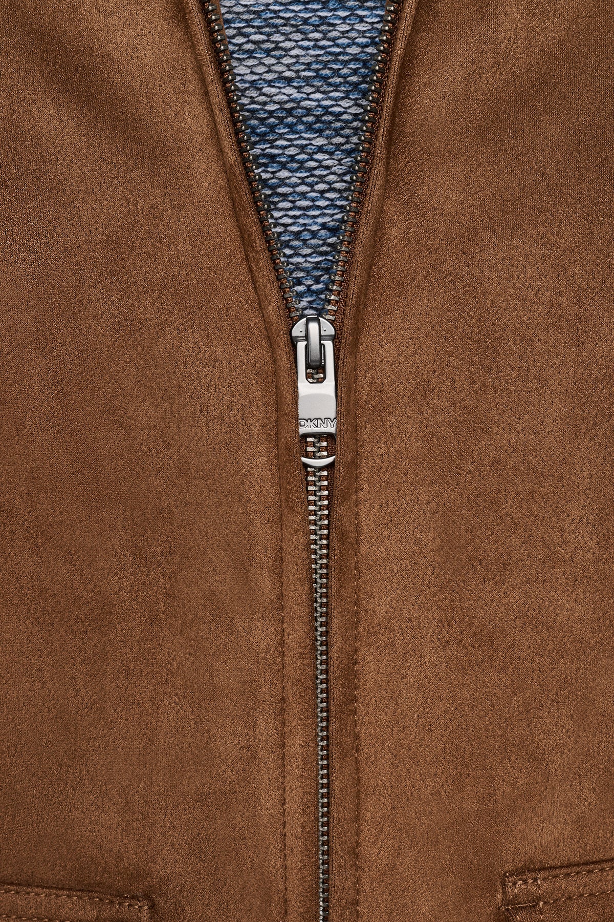FAUX SUEDE TRUCKER JACKET VIEW 2