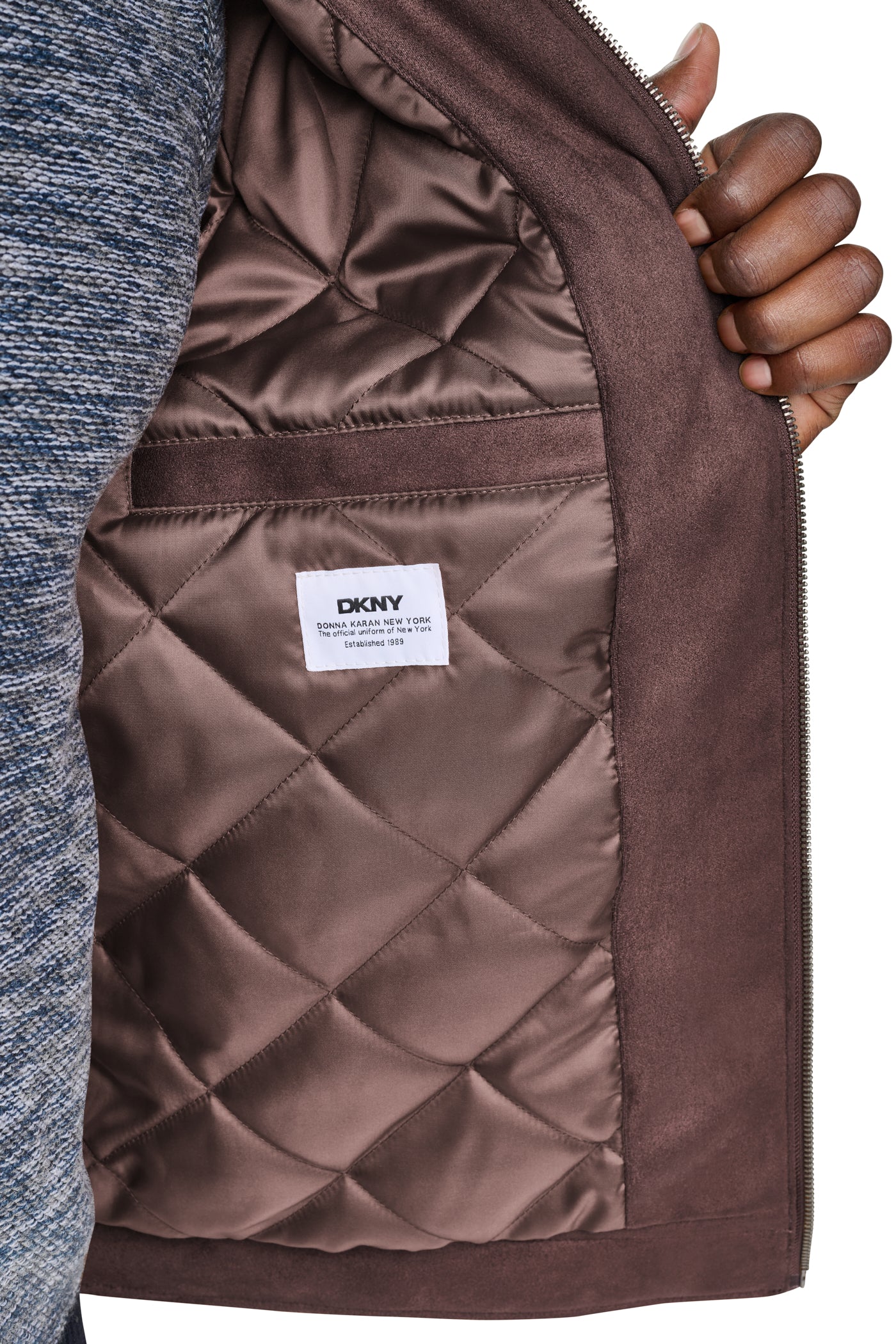 FAUX SUEDE TRUCKER JACKET VIEW 2