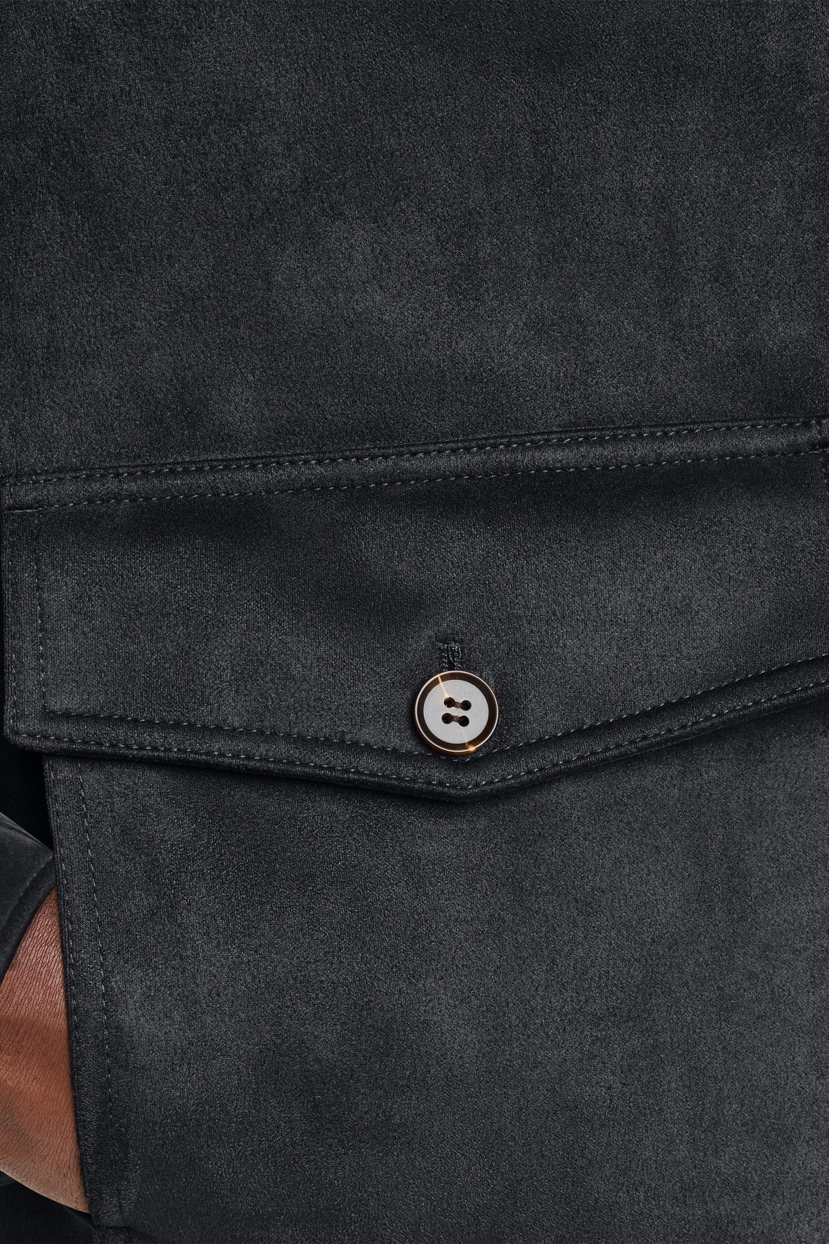 FAUX SUEDE TRUCKER JACKET VIEW 2