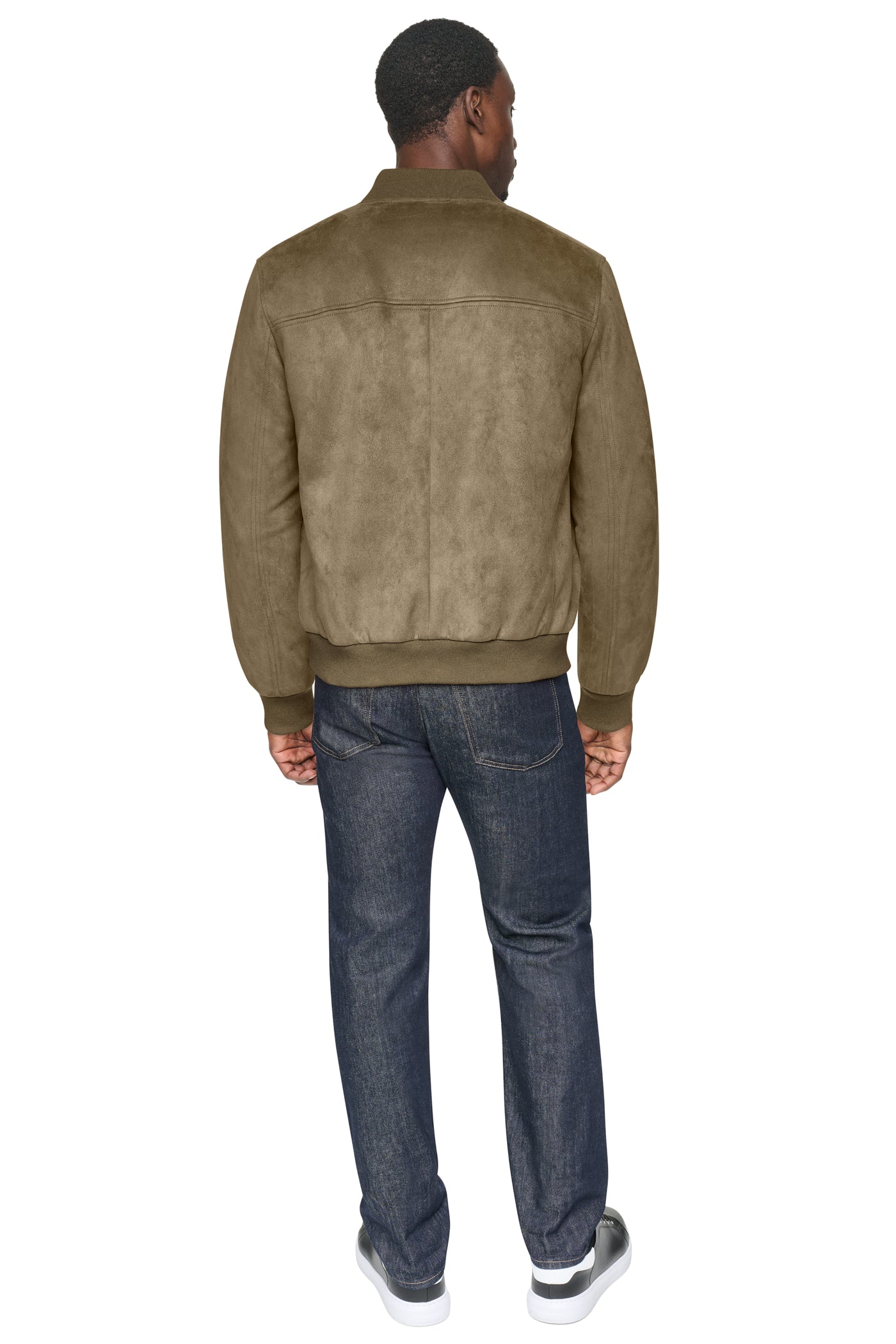 FAUX SUEDE BOMBER JACKET VIEW 2