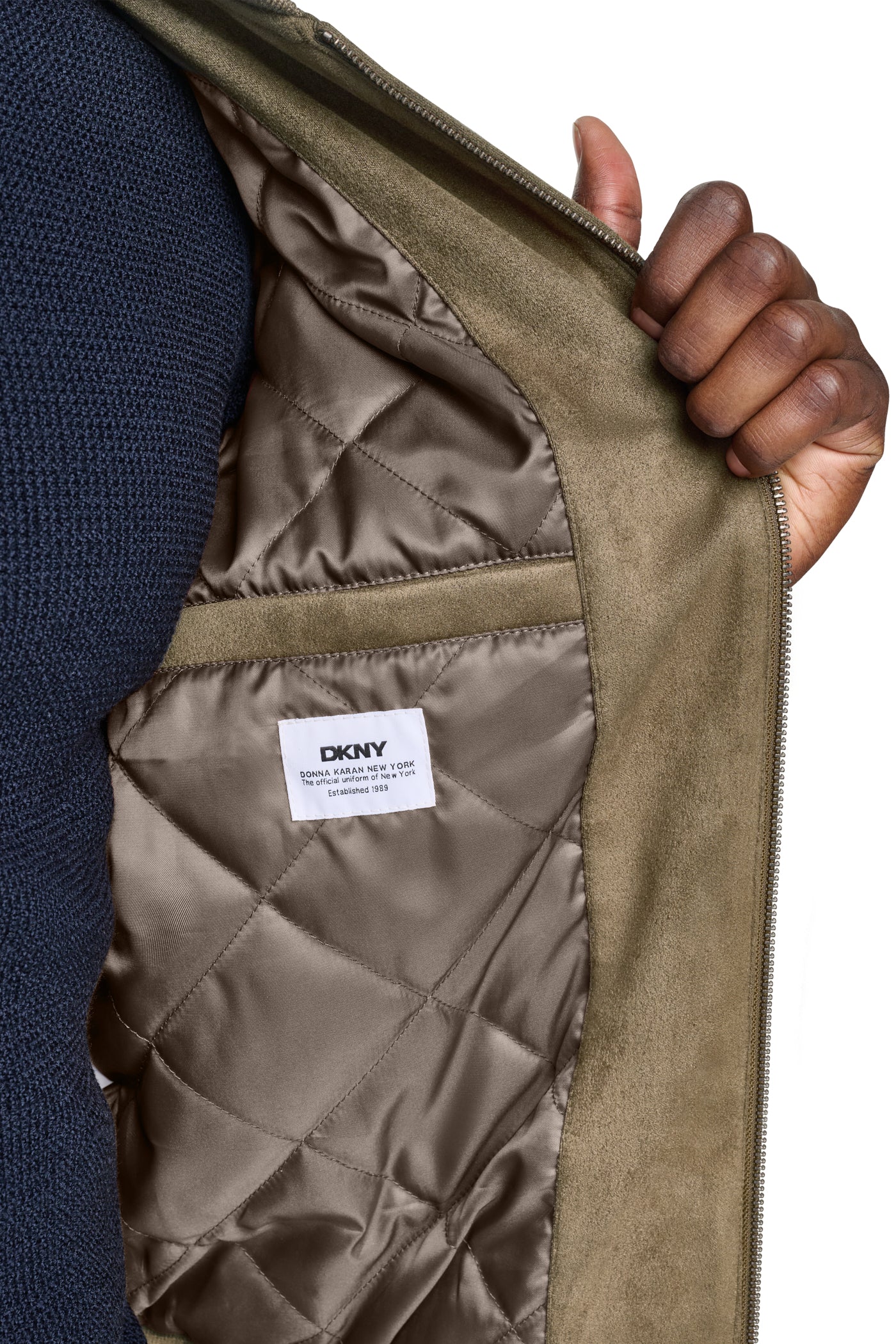 FAUX SUEDE BOMBER JACKET VIEW 2