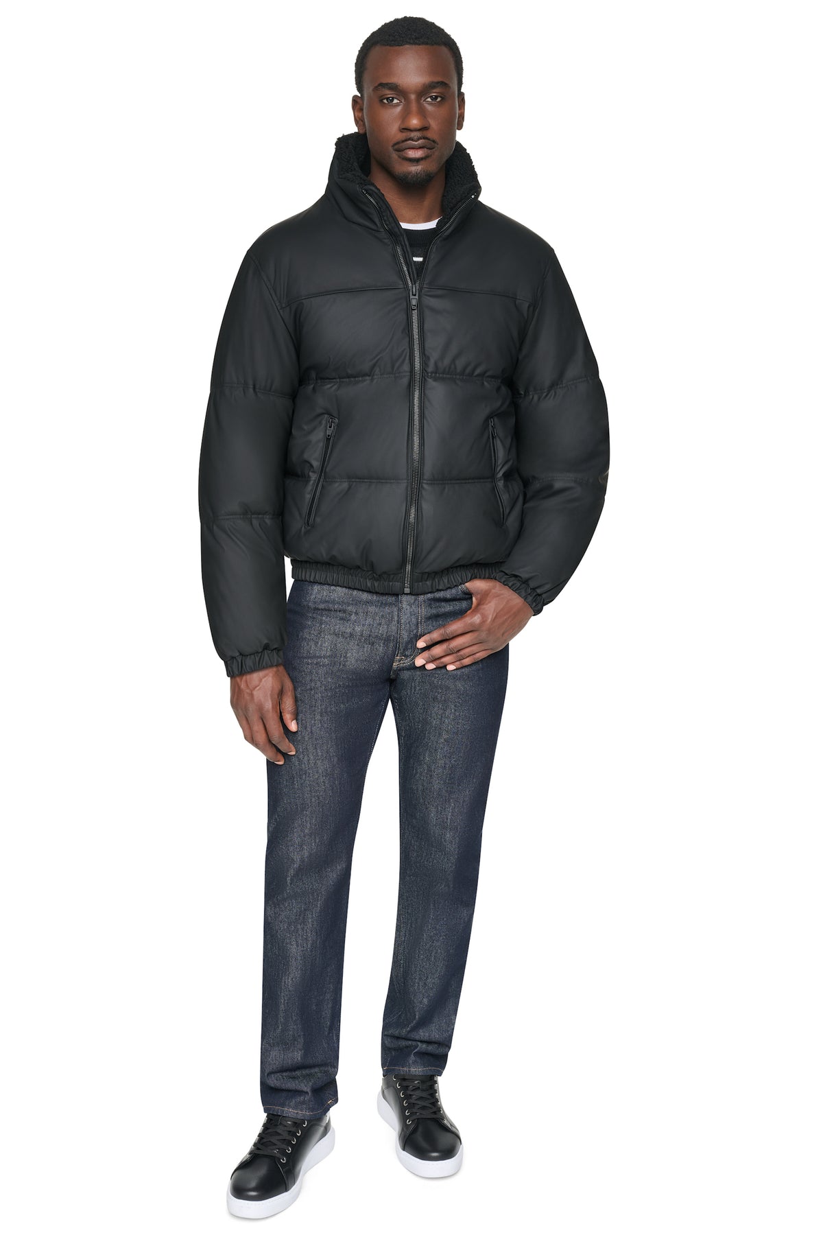 QUILTED BOMBER JACKET VIEW 2