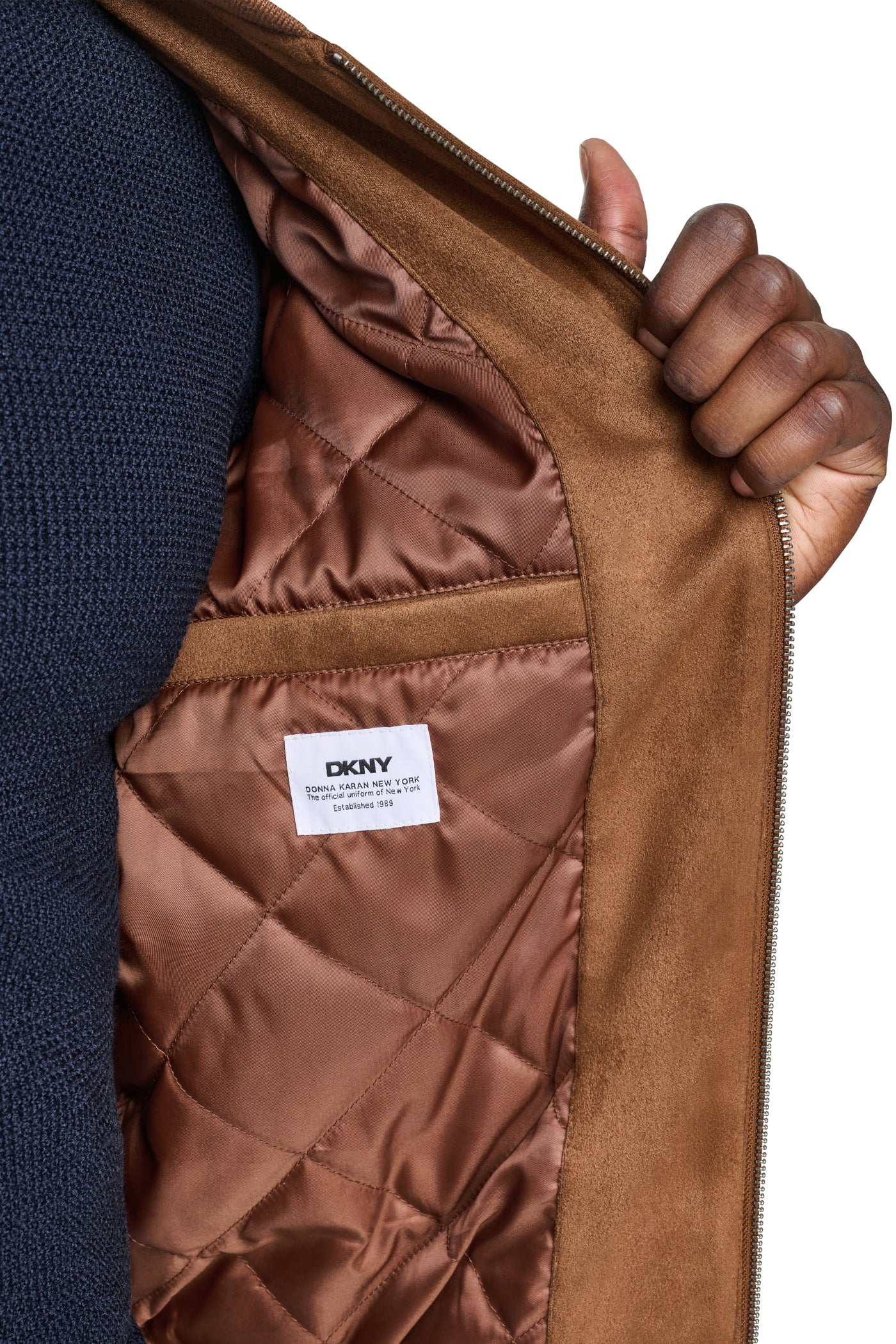 FAUX SUEDE BOMBER JACKET VIEW 2
