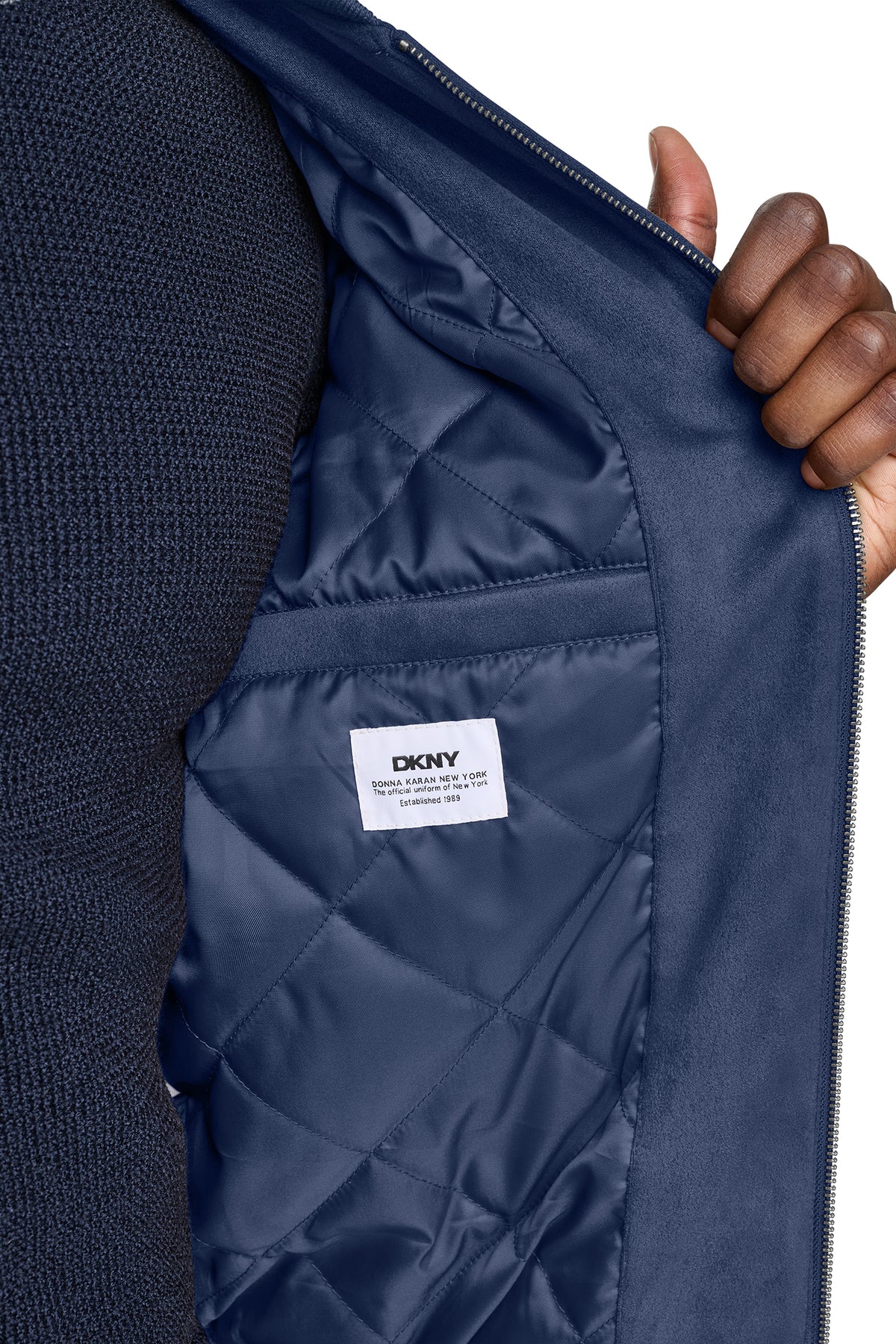 FAUX SUEDE BOMBER JACKET VIEW 2
