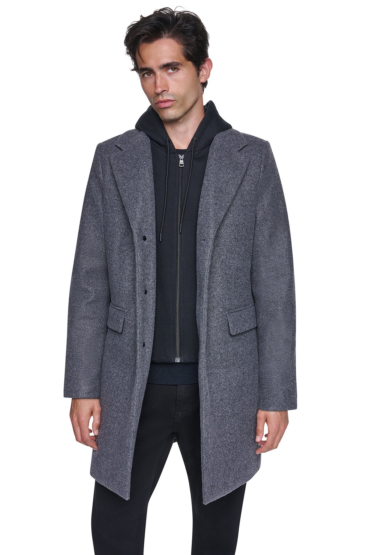 FAUX WOOL COAT VIEW 1