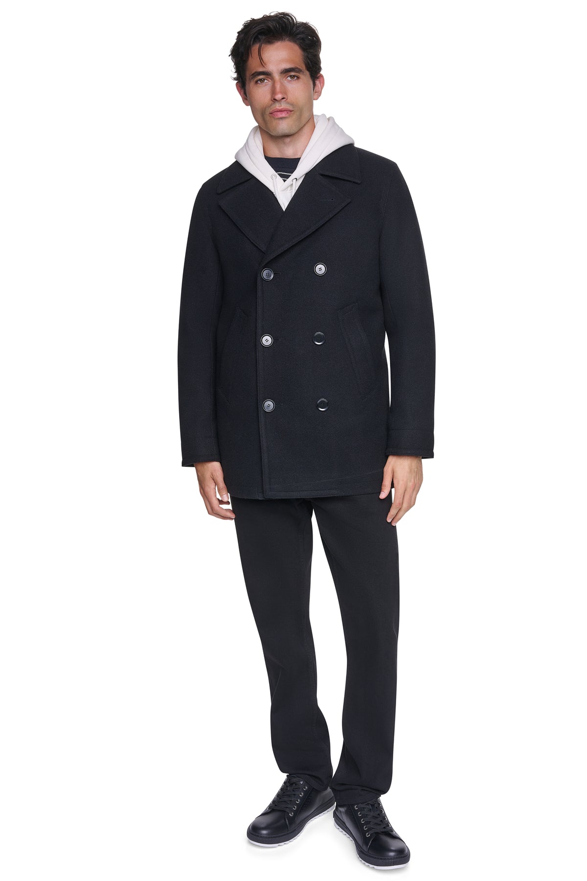 FAUX WOOL PEACOAT VIEW 2