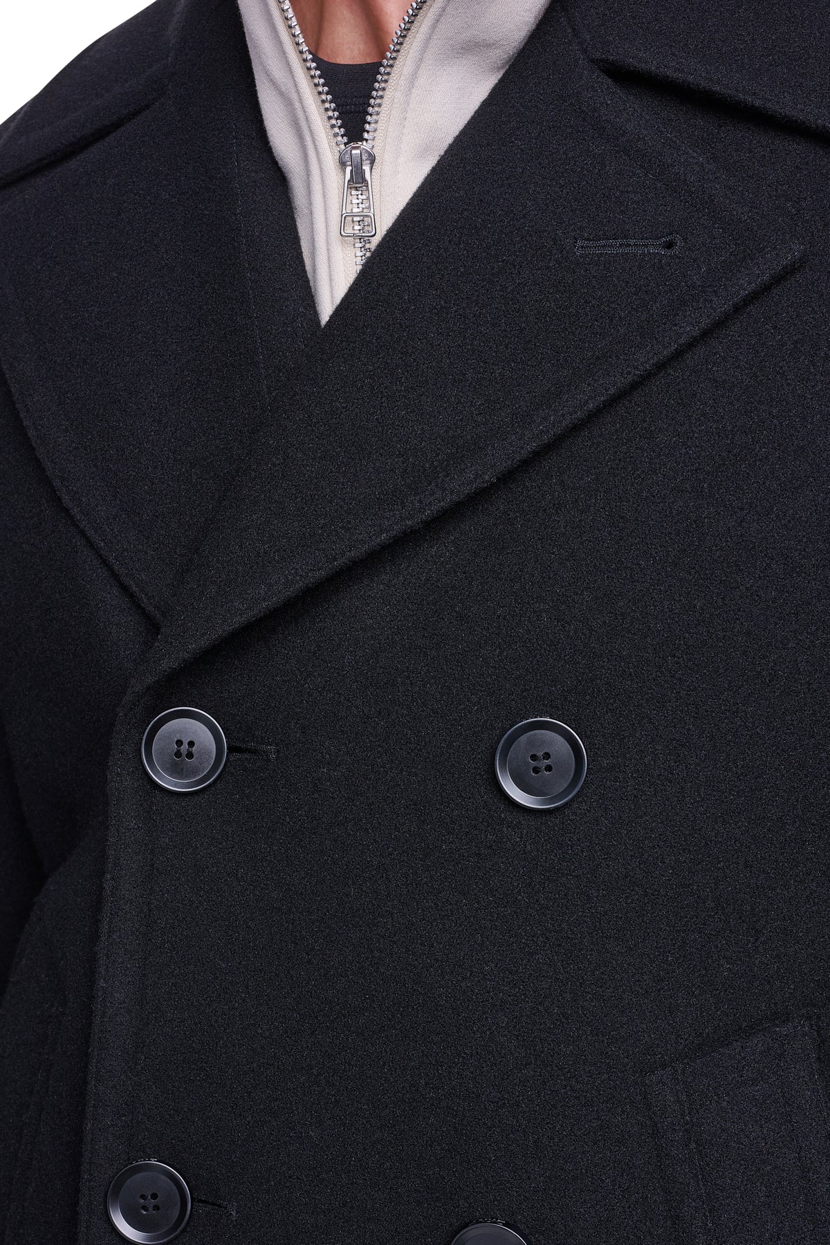 FAUX WOOL PEACOAT VIEW 2