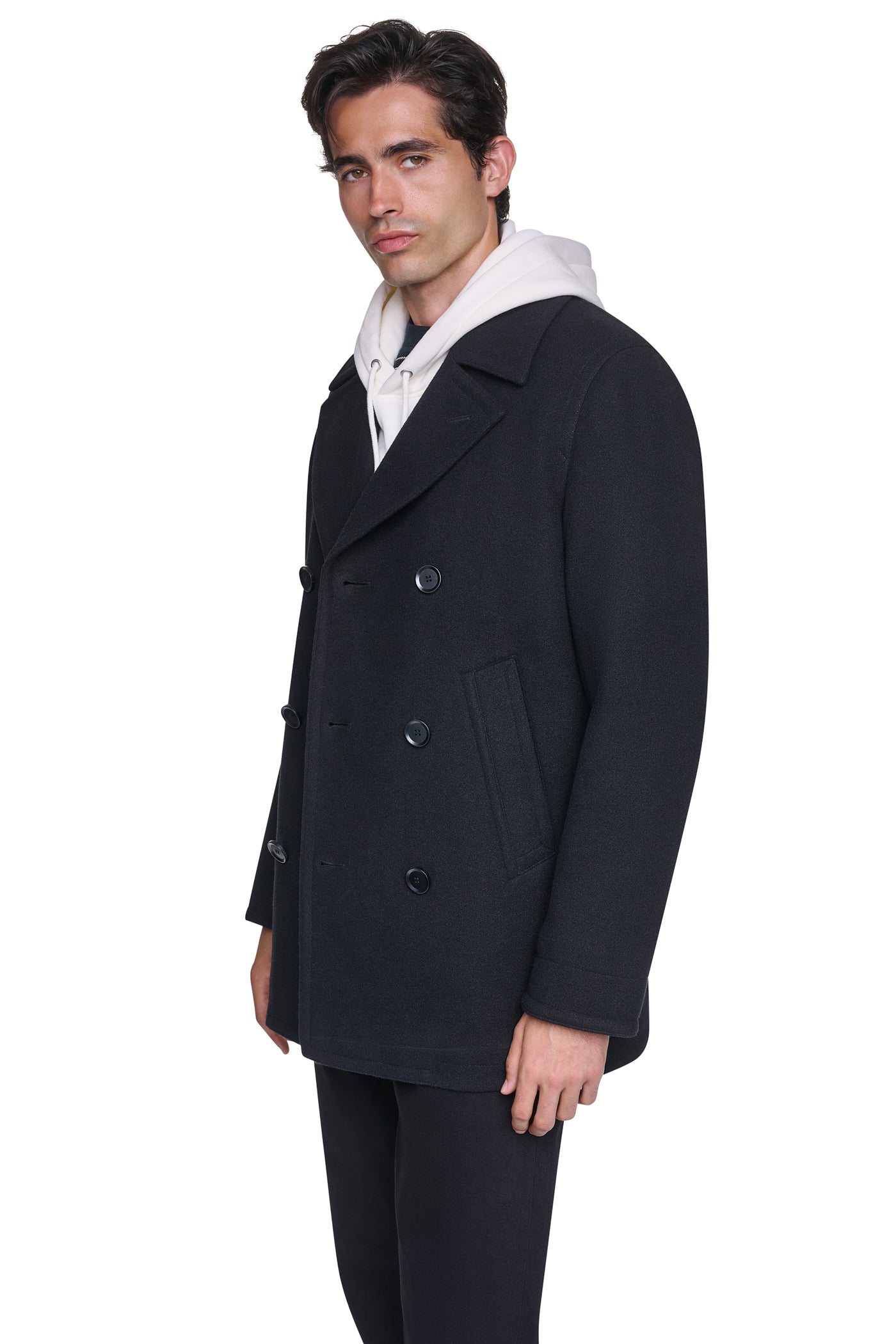 FAUX WOOL PEACOAT VIEW 2