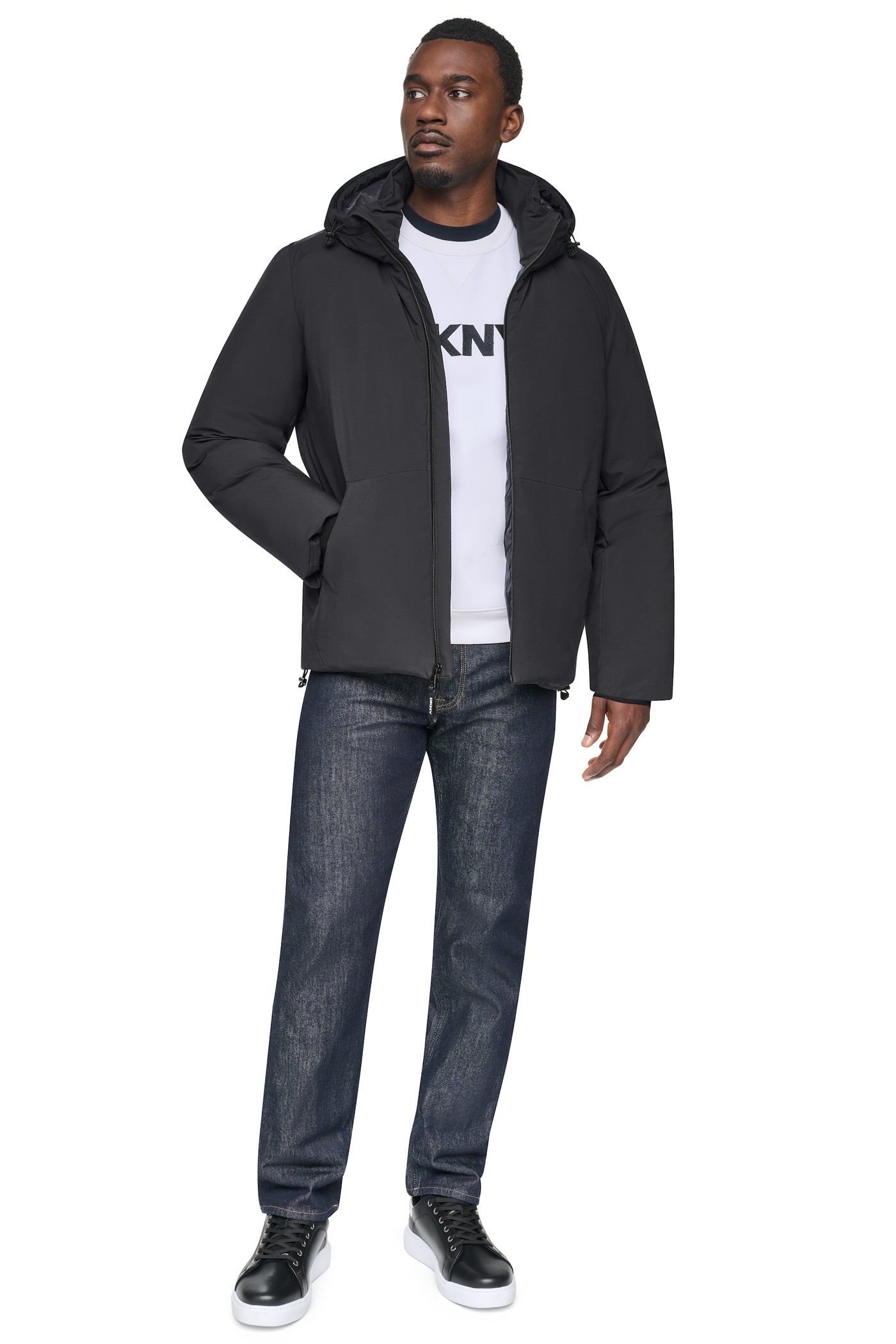 HOODED PUFFER JACKET VIEW 2