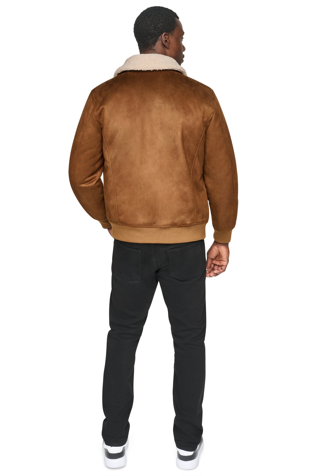 FAUX SHEARLING BOMBER JACKET VIEW 2