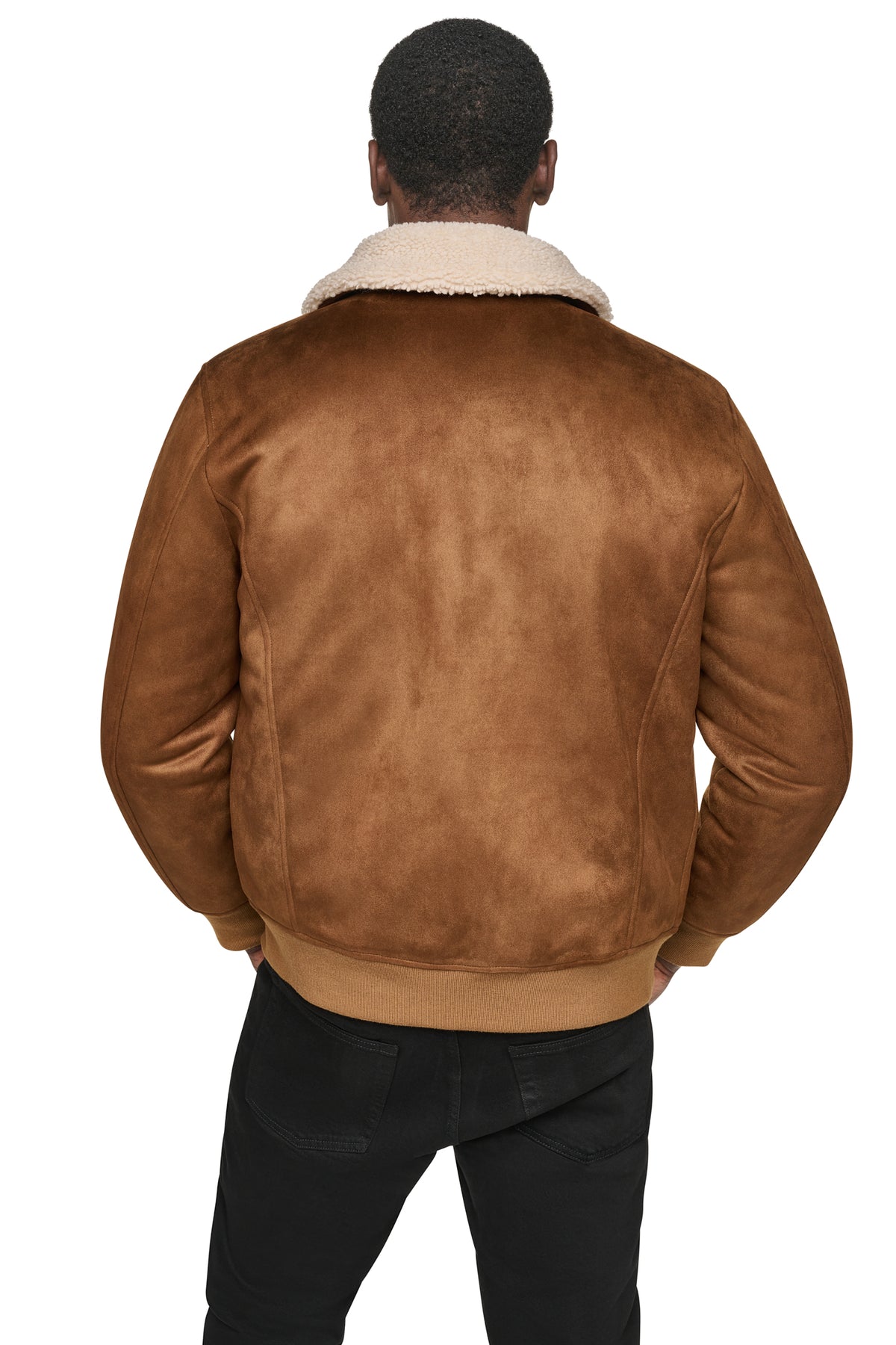 FAUX SHEARLING BOMBER JACKET VIEW 2