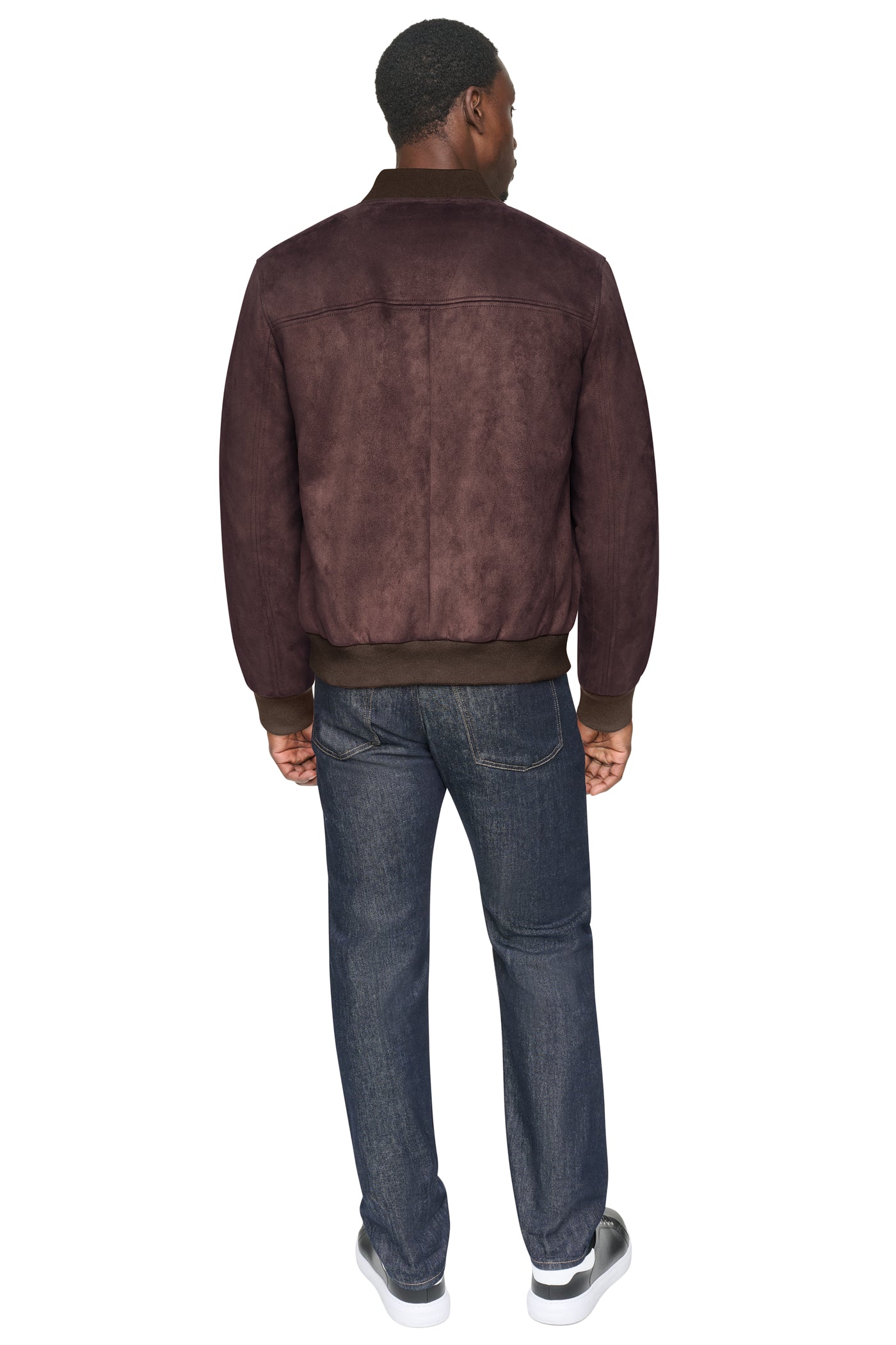 FAUX SUEDE BOMBER JACKET VIEW 2