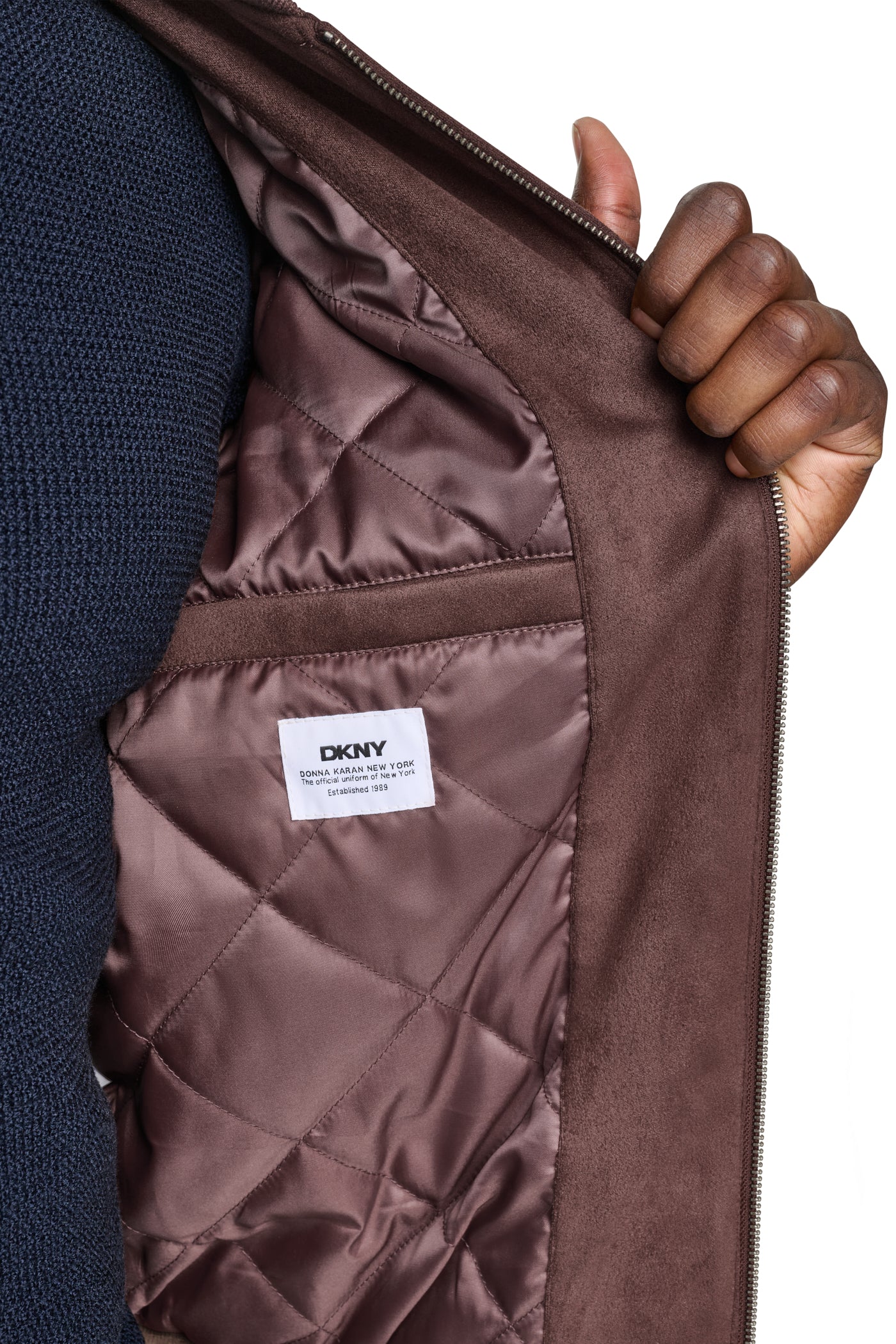 FAUX SUEDE BOMBER JACKET VIEW 2