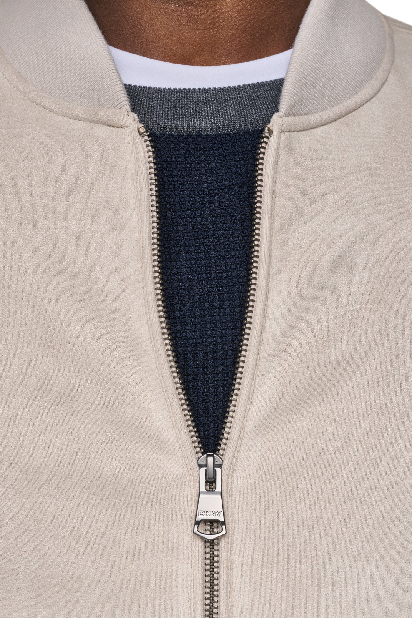 FAUX SUEDE BOMBER JACKET VIEW 2