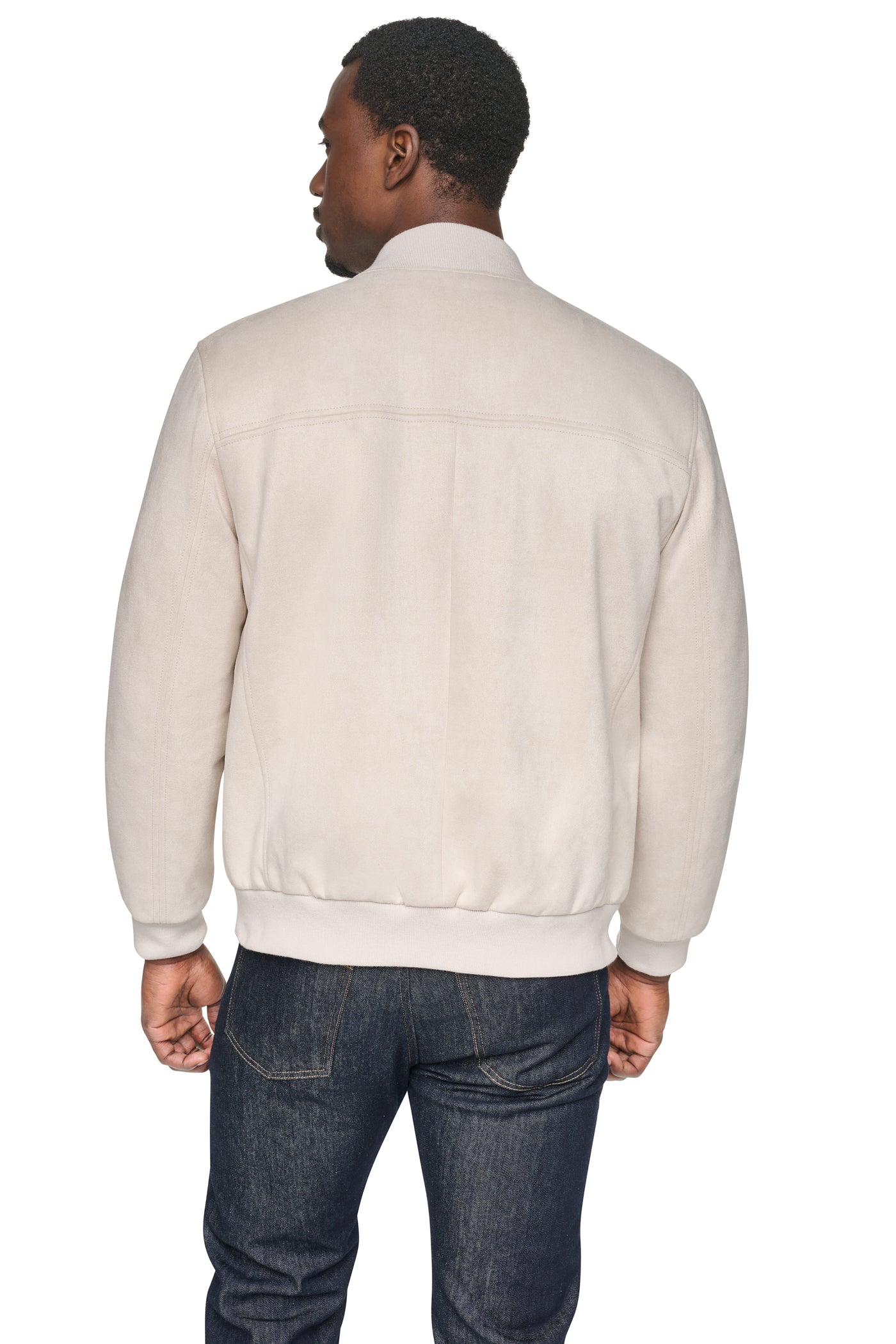 FAUX SUEDE BOMBER JACKET VIEW 2