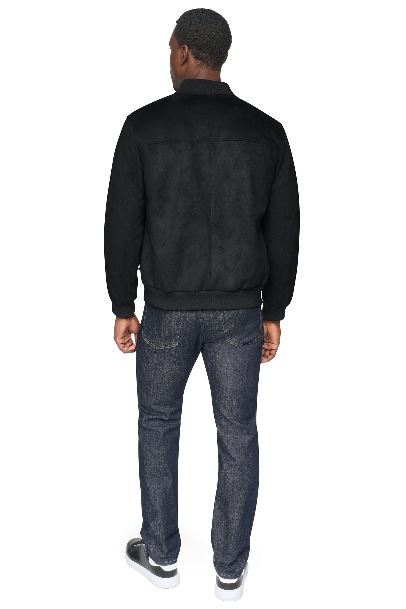 FAUX SUEDE BOMBER JACKET VIEW 2