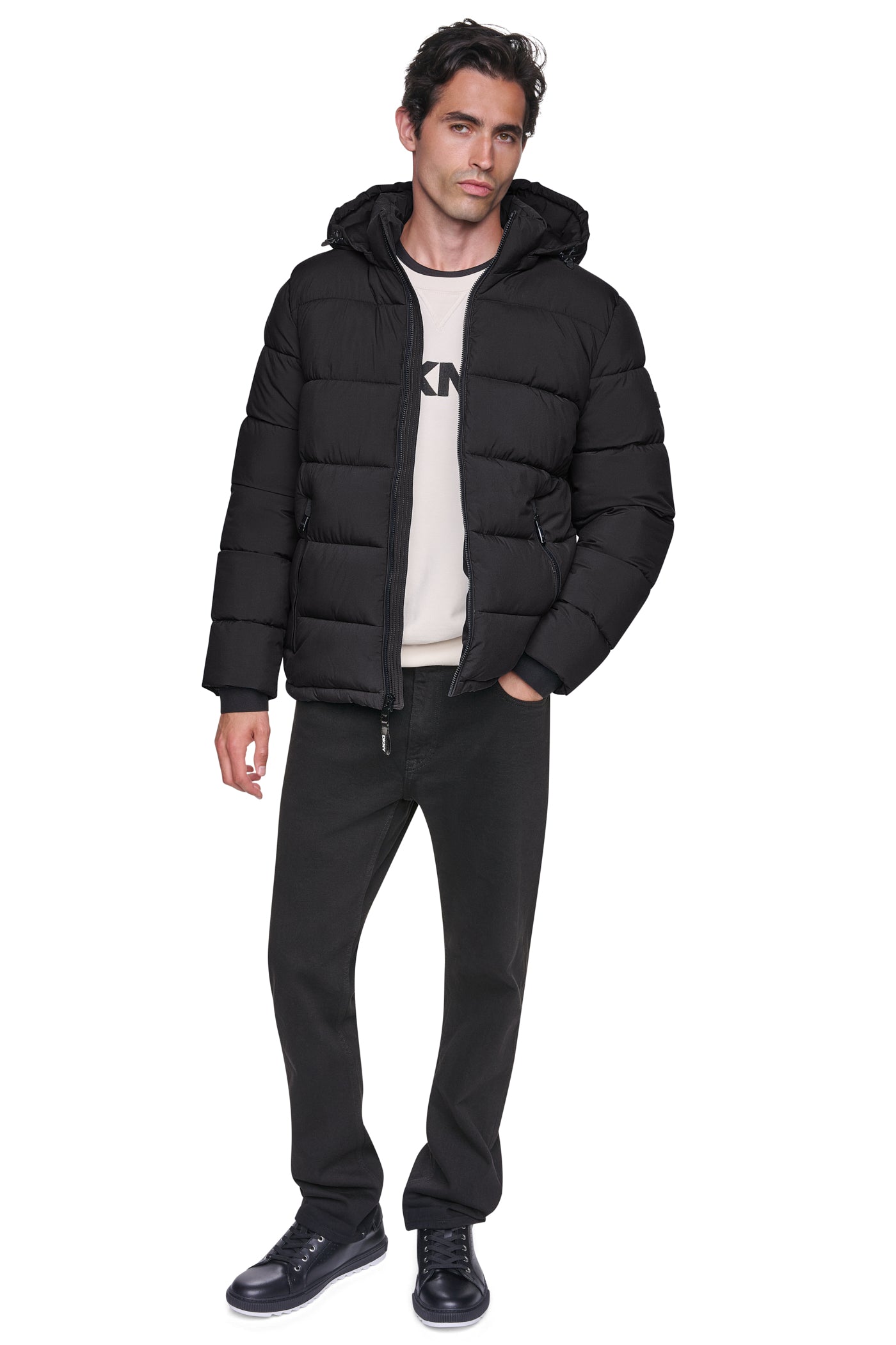 HEAVY WEIGHT HOODED PUFFER VIEW 2
