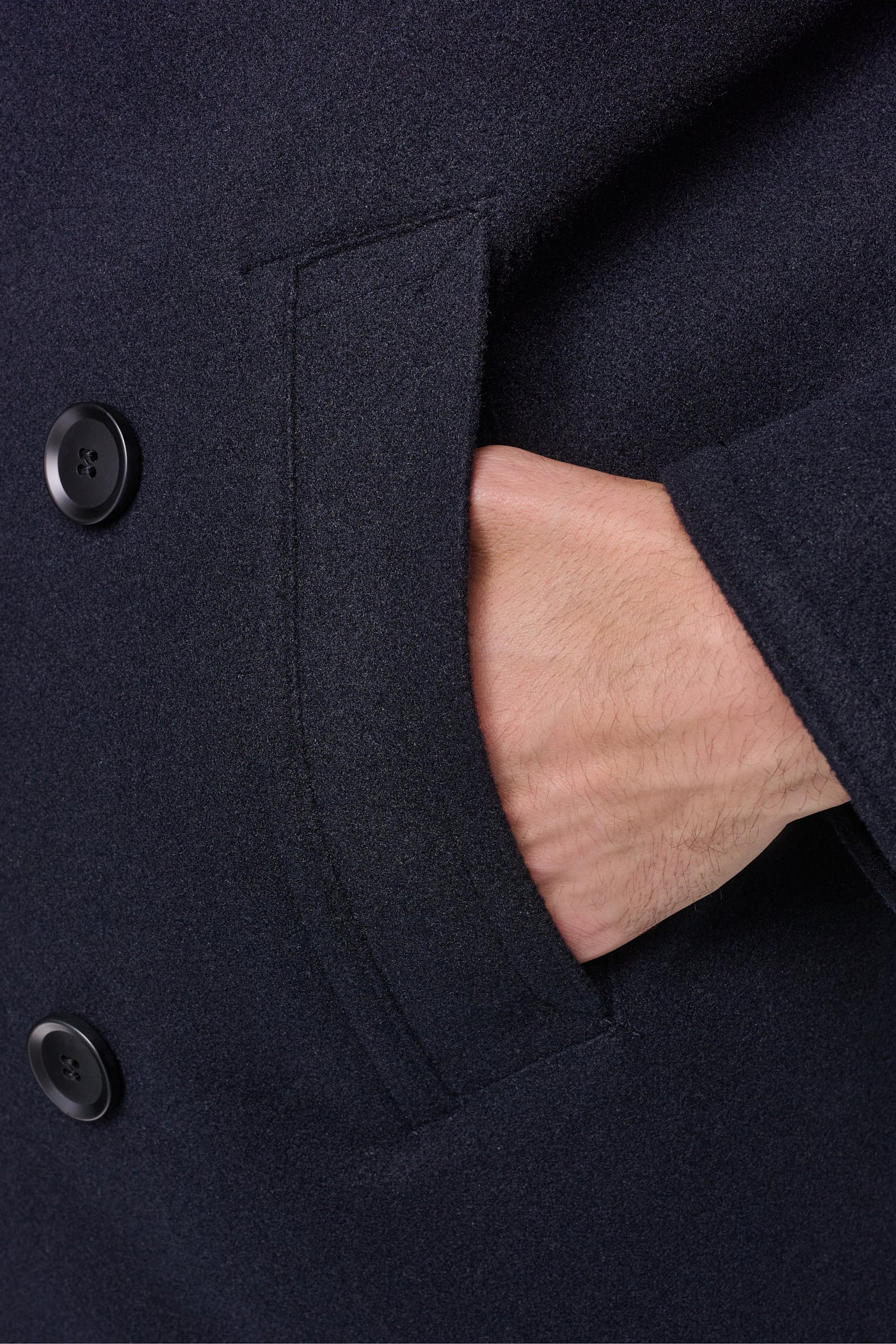 FAUX WOOL PEACOAT VIEW 2