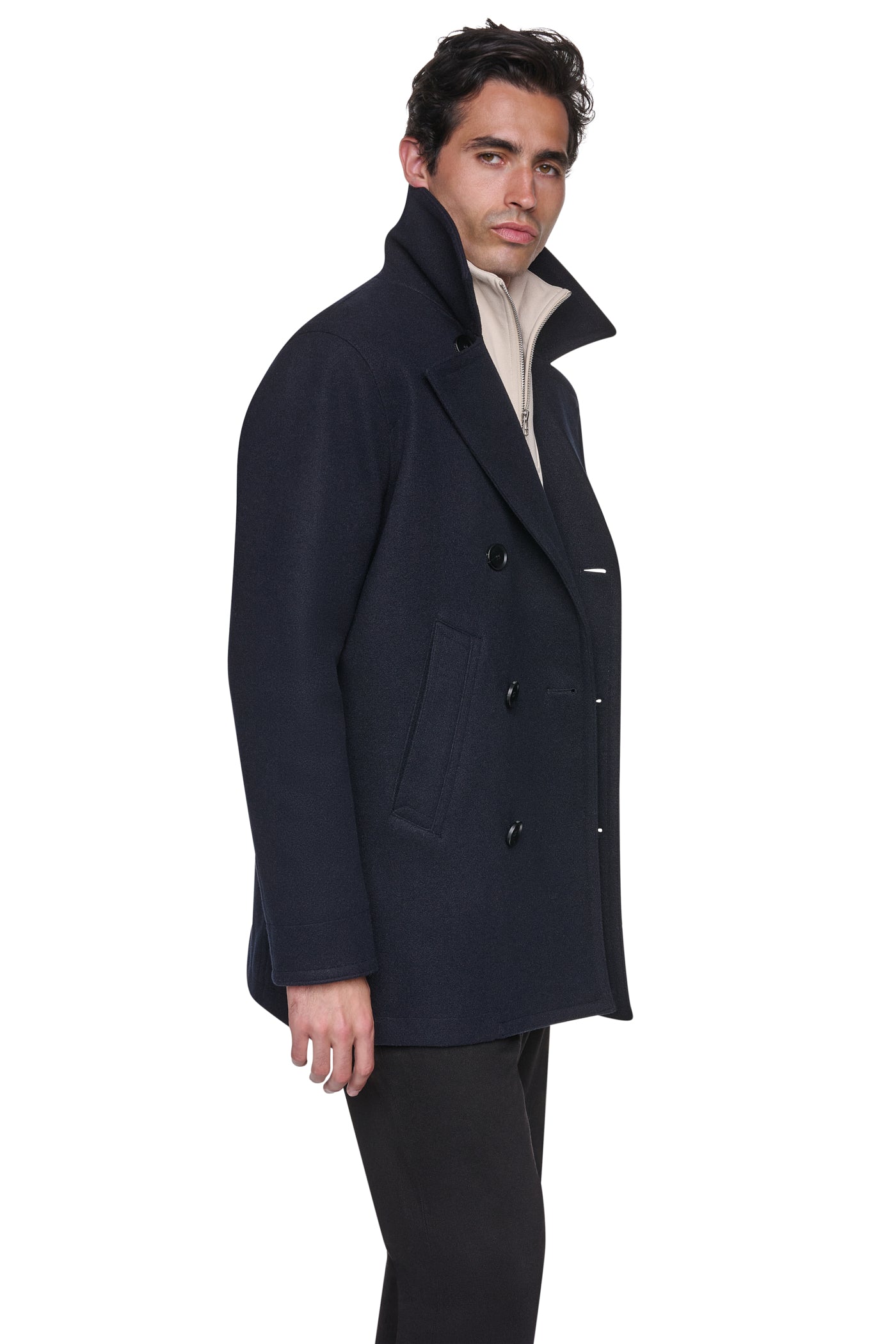 FAUX WOOL PEACOAT VIEW 2
