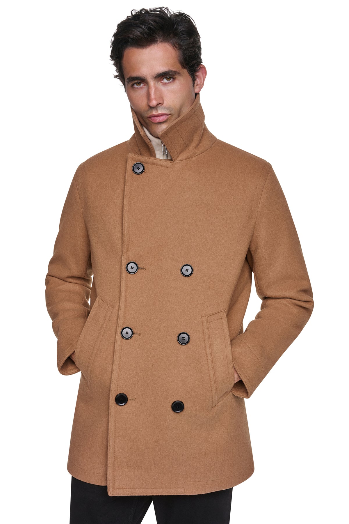 FAUX WOOL PEACOAT VIEW 2