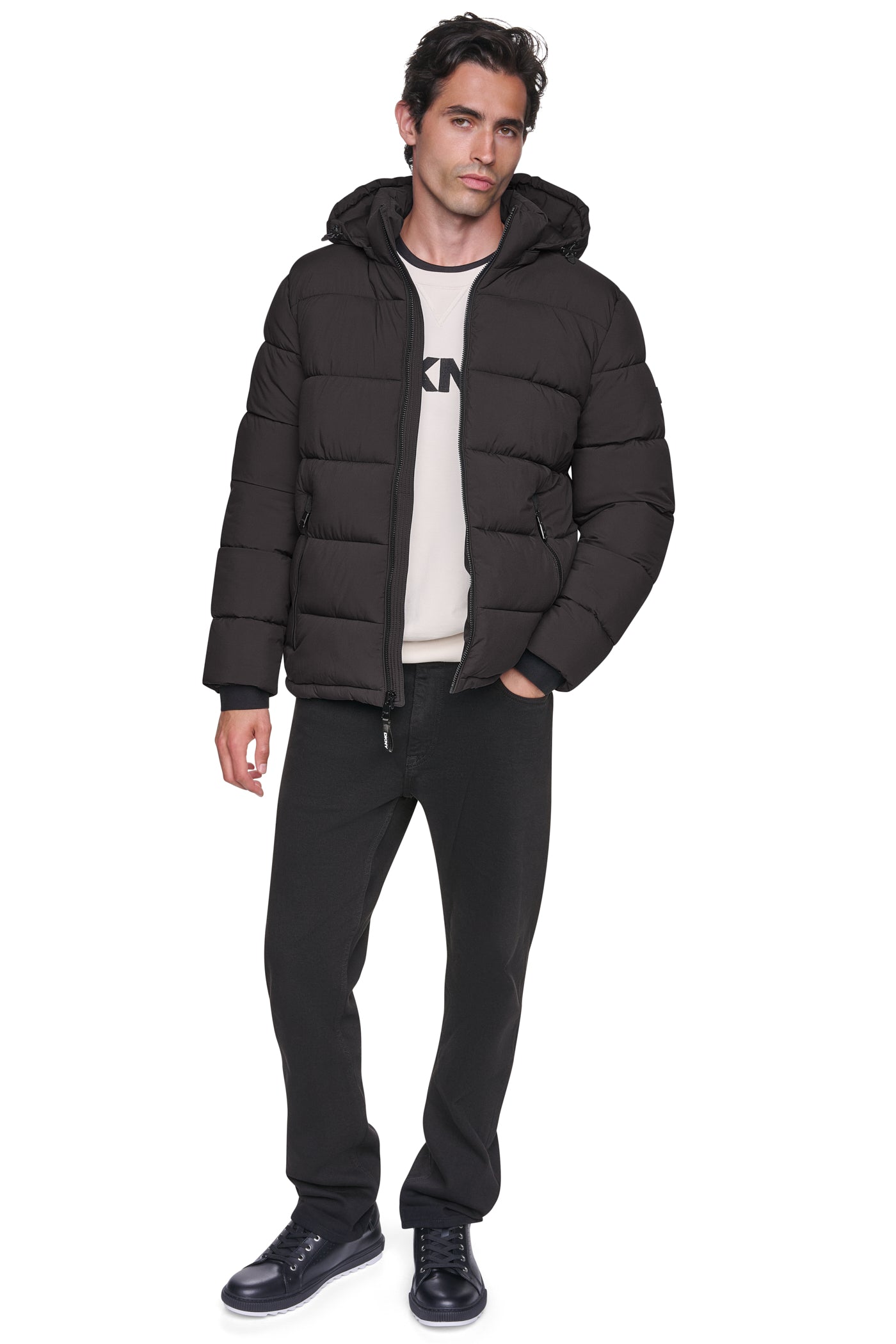 HEAVY WEIGHT HOODED PUFFER VIEW 2