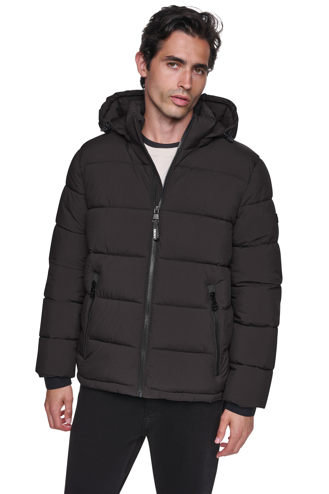 HEAVY WEIGHT HOODED PUFFER VIEW 1