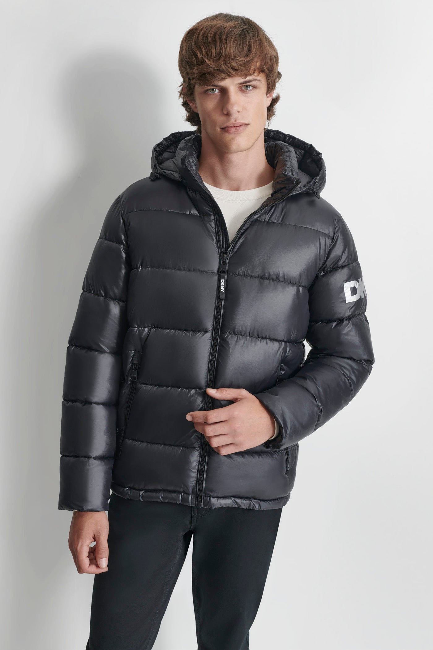 LOGO HOODED JACKET VIEW 1