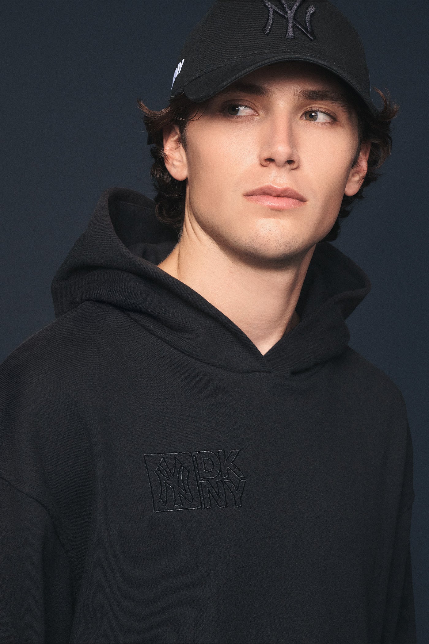 DKNY X YANKEES EMBELLISHED HOODIE VIEW 7 | DKNY X NEW YORK YANKEES