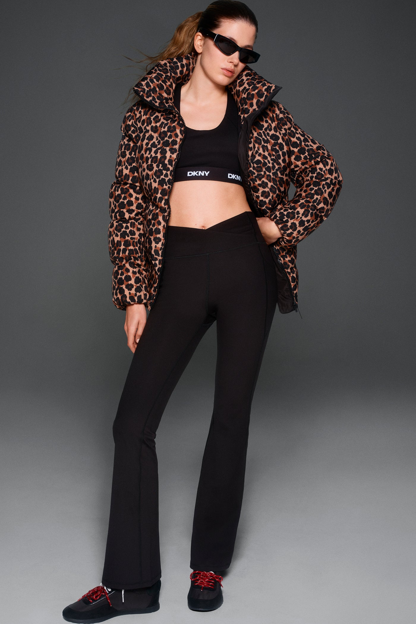 BALANCE COMPRESSION CROSSOVER FRONT FLARE PANT View 2 | Under $50