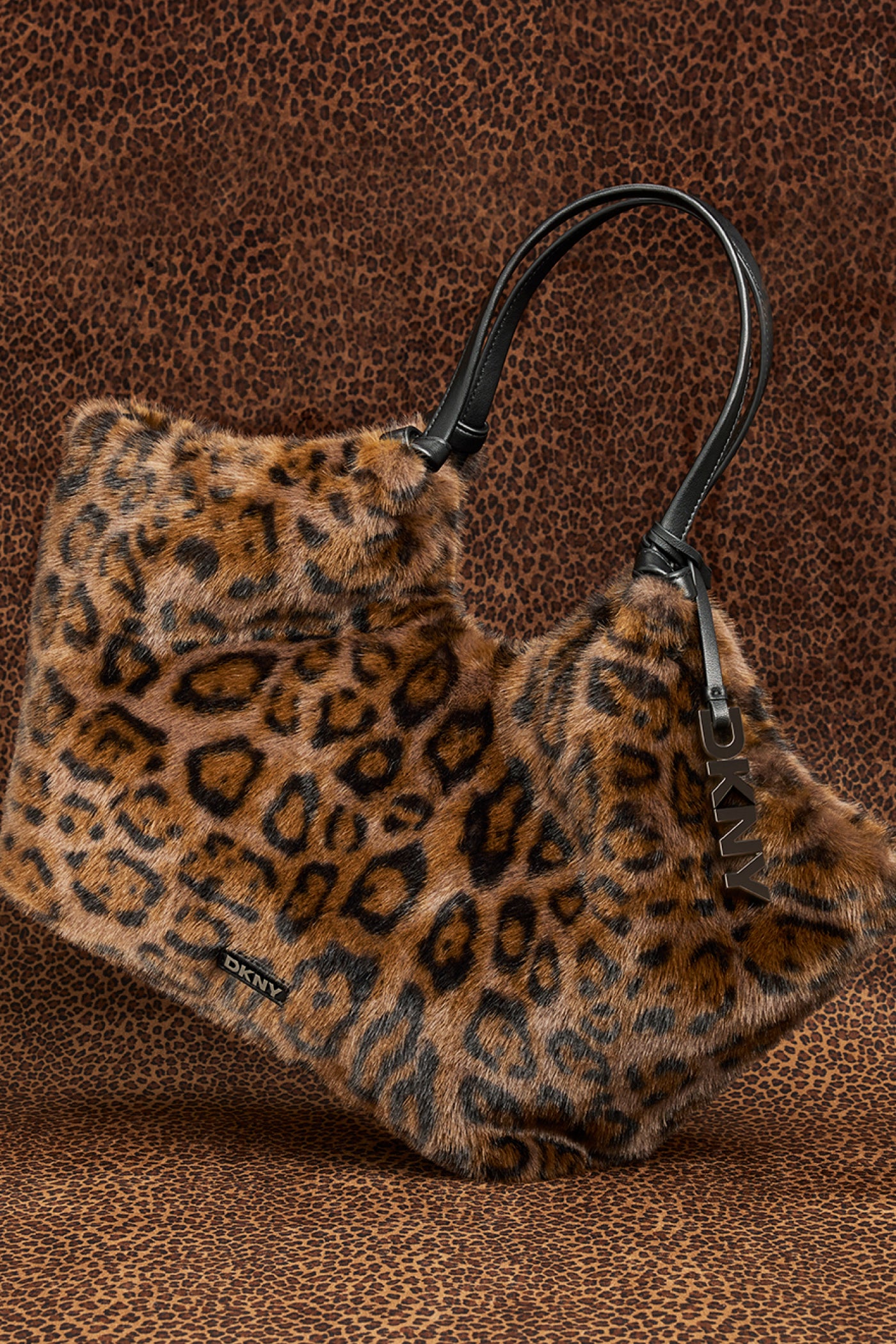 PAULA LARGE FAUX FUR TOTE View 2 | MILLIE
