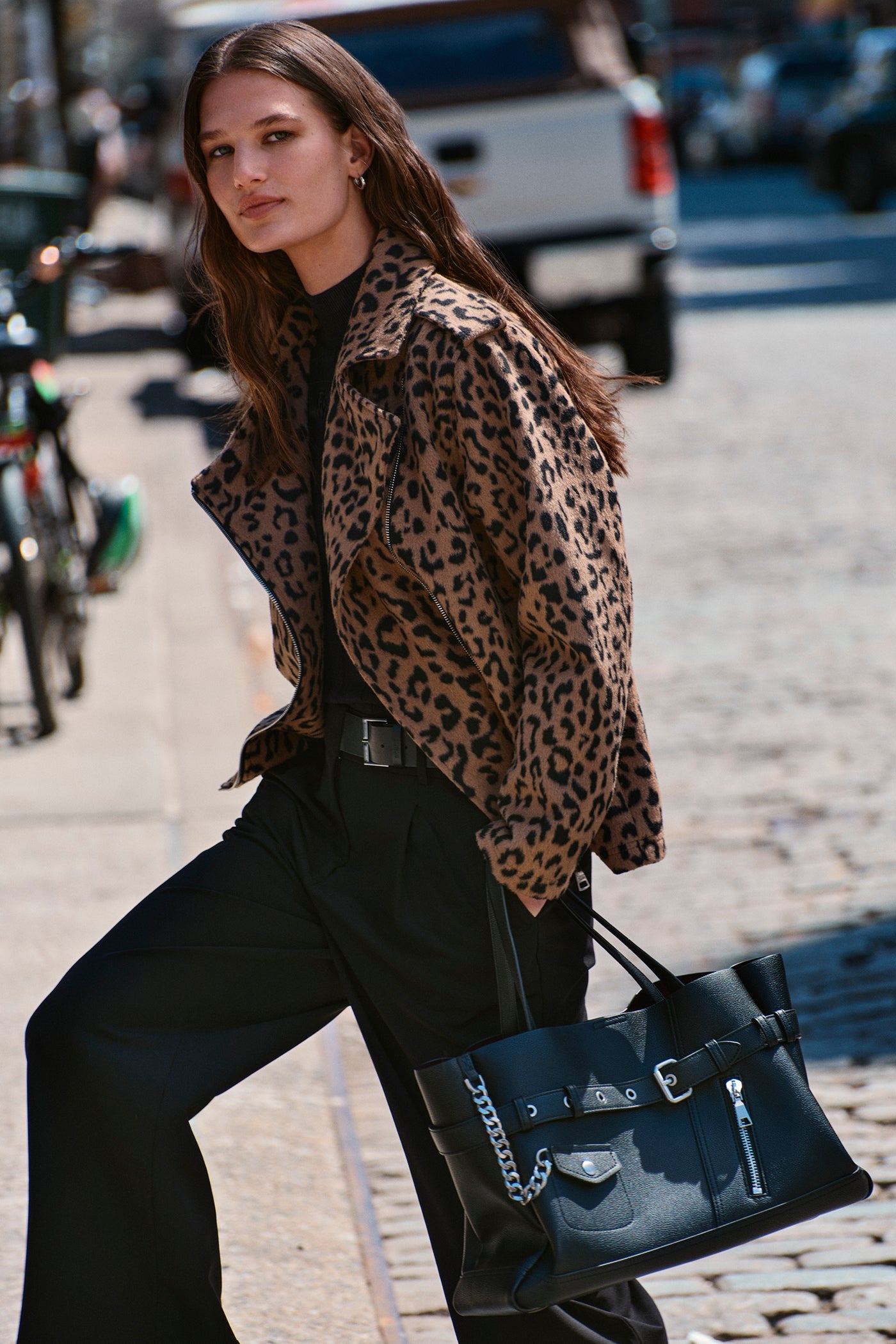 LEOPARD MOTO JACKET VIEW 2