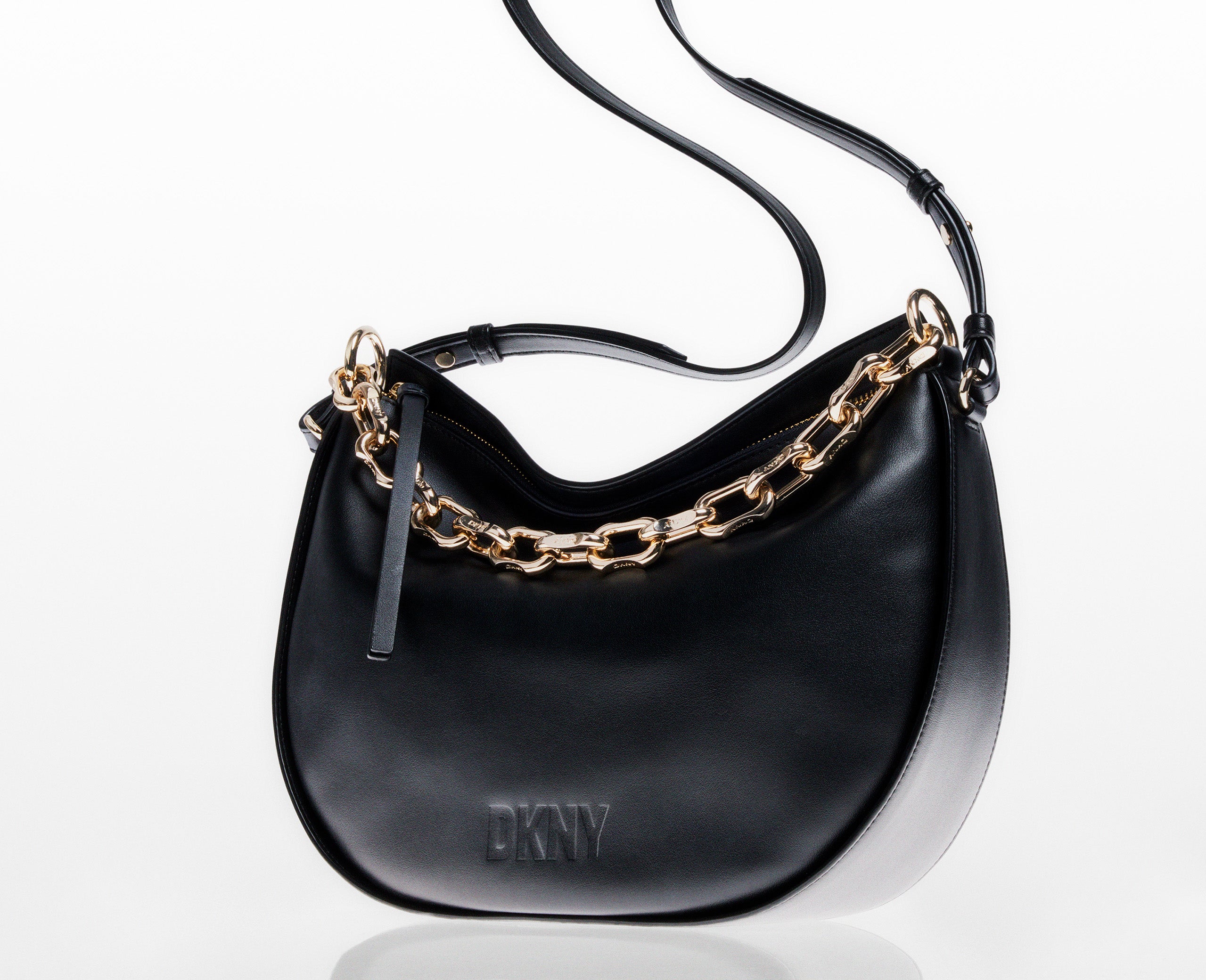 DKNY pleated leather purse / bucket bag | Dkny bag, Leather purses, Bucket  bag