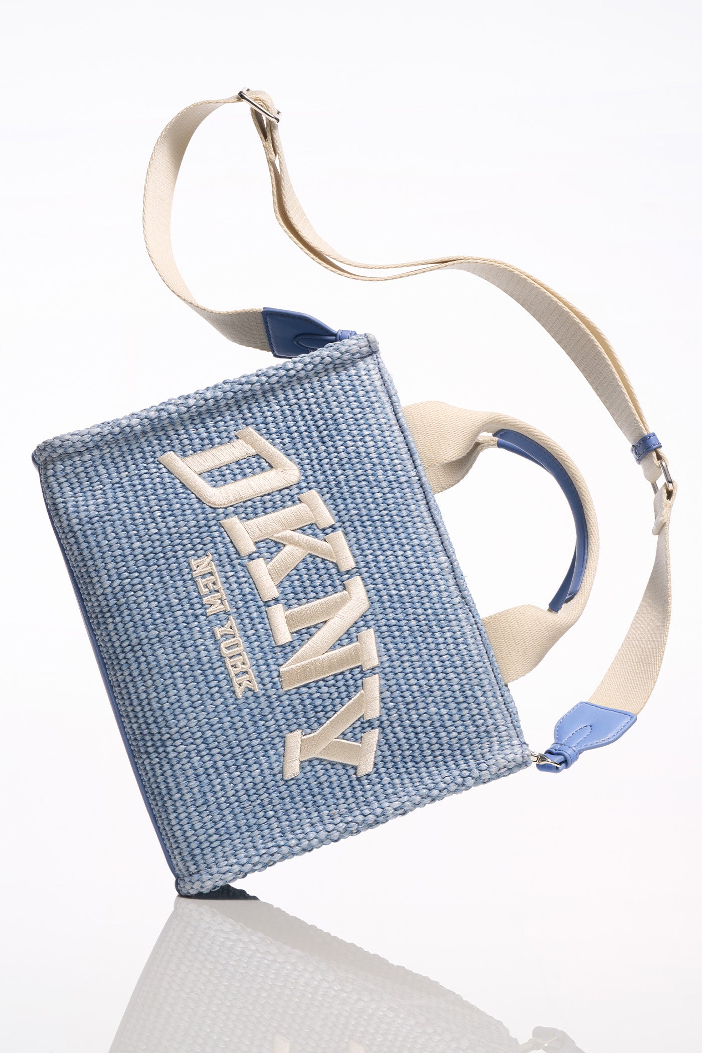 Hadlee Small Straw Logo Tote | Totes | DKNY
