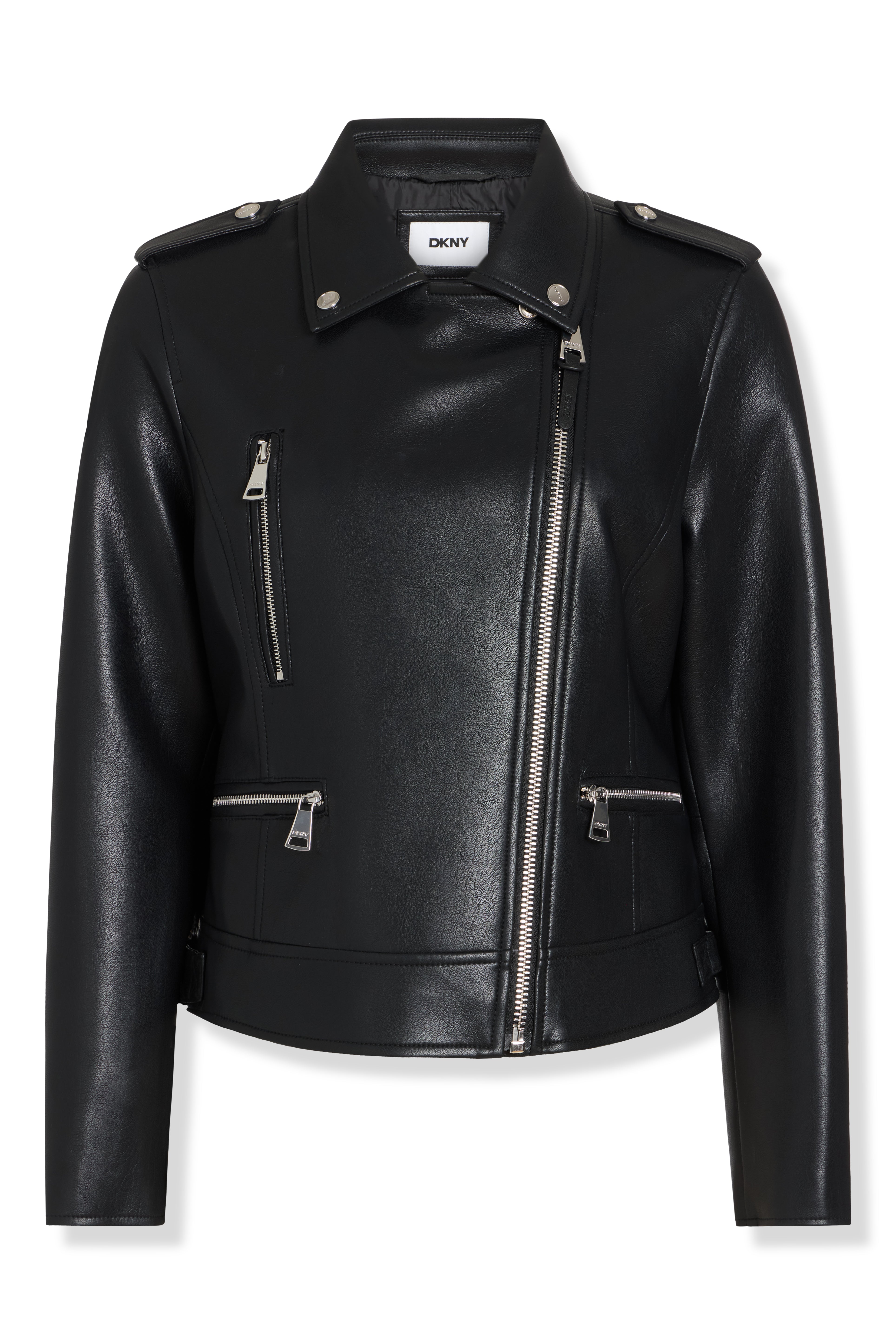 FAUX LEATHER MOTO JACKET VIEW 2