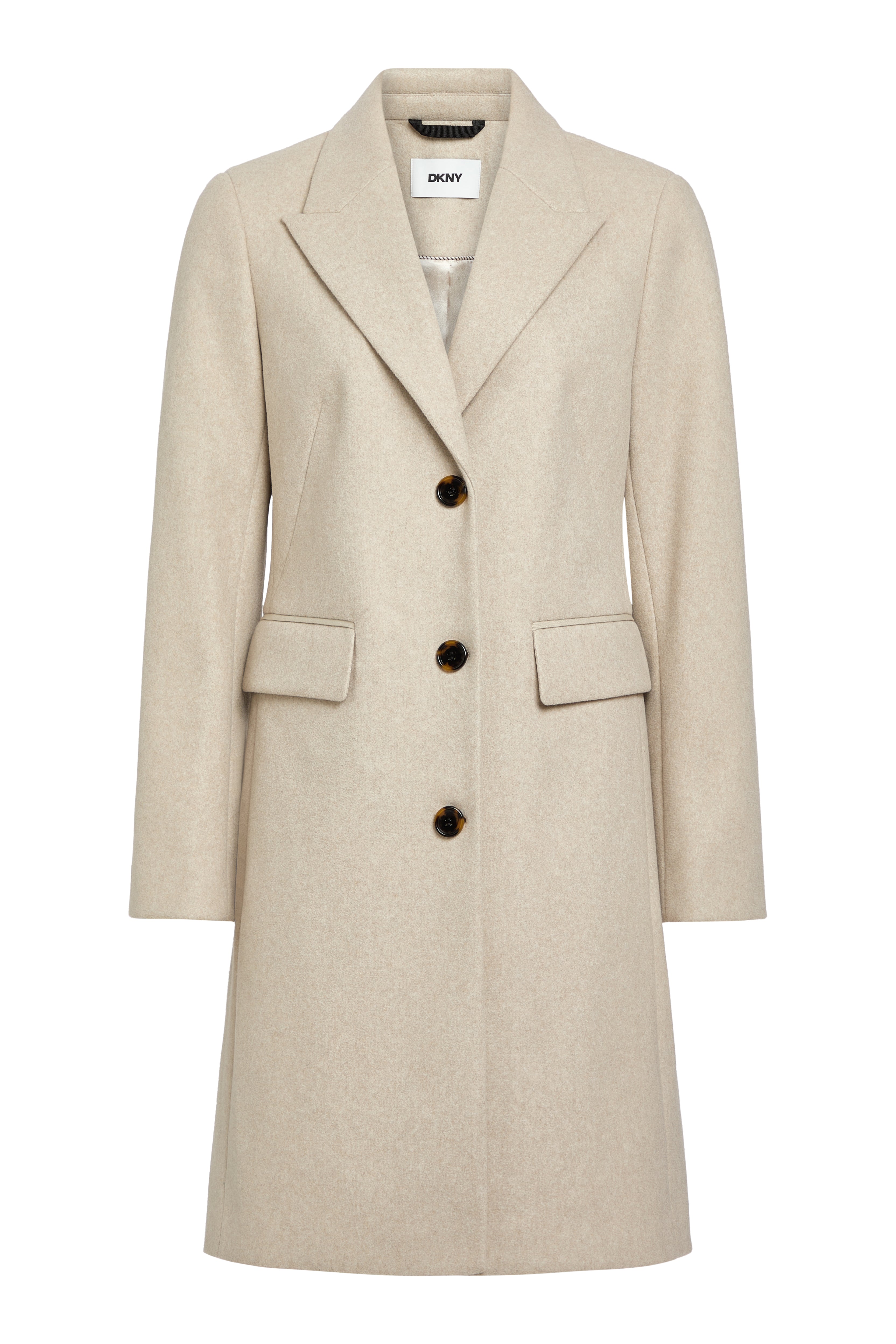 SINGLE BREASTED WOOL COAT VIEW 2