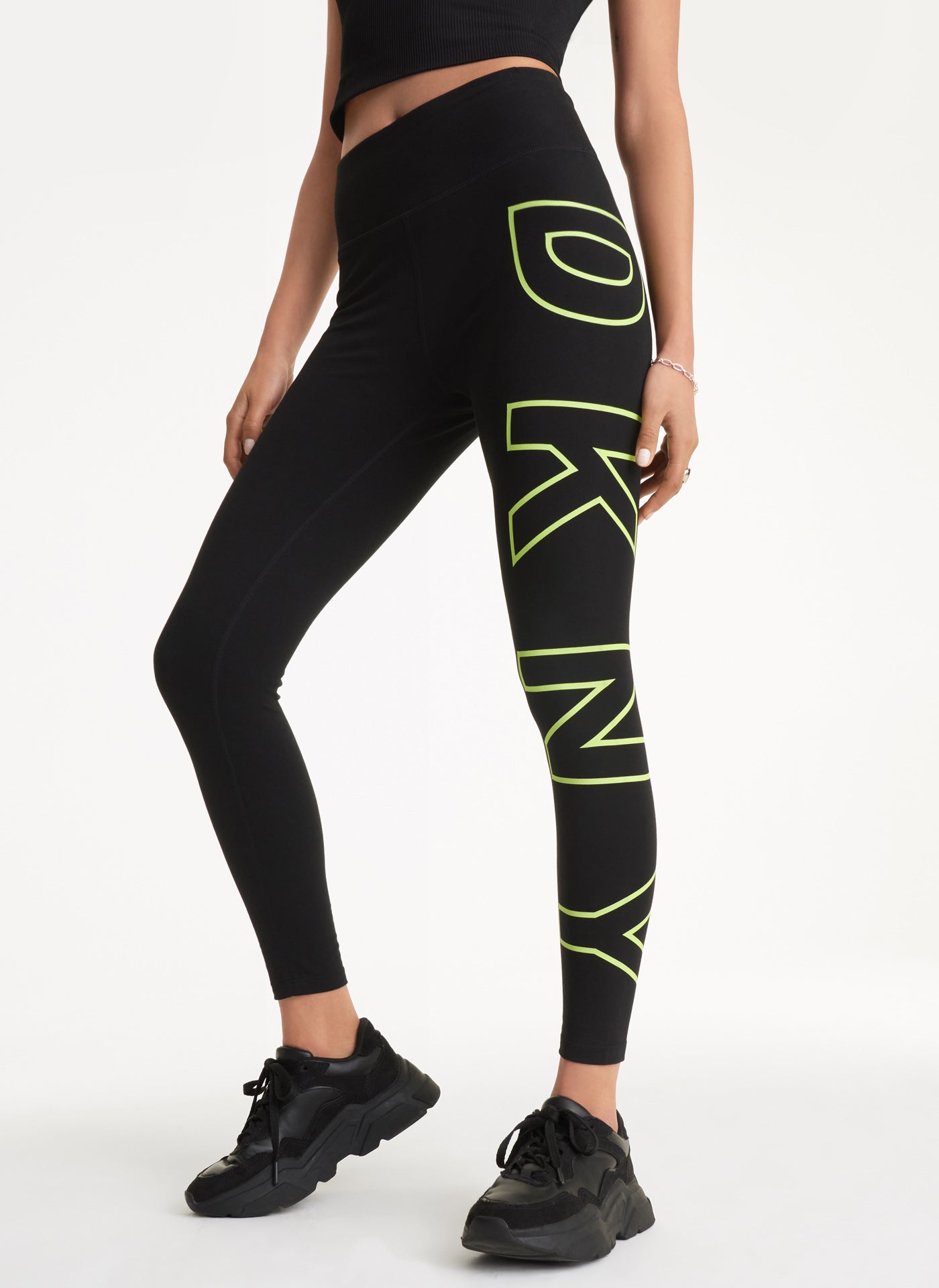 HIGH WAIST 7/8 EXPLODED LOGO LEGGINGS