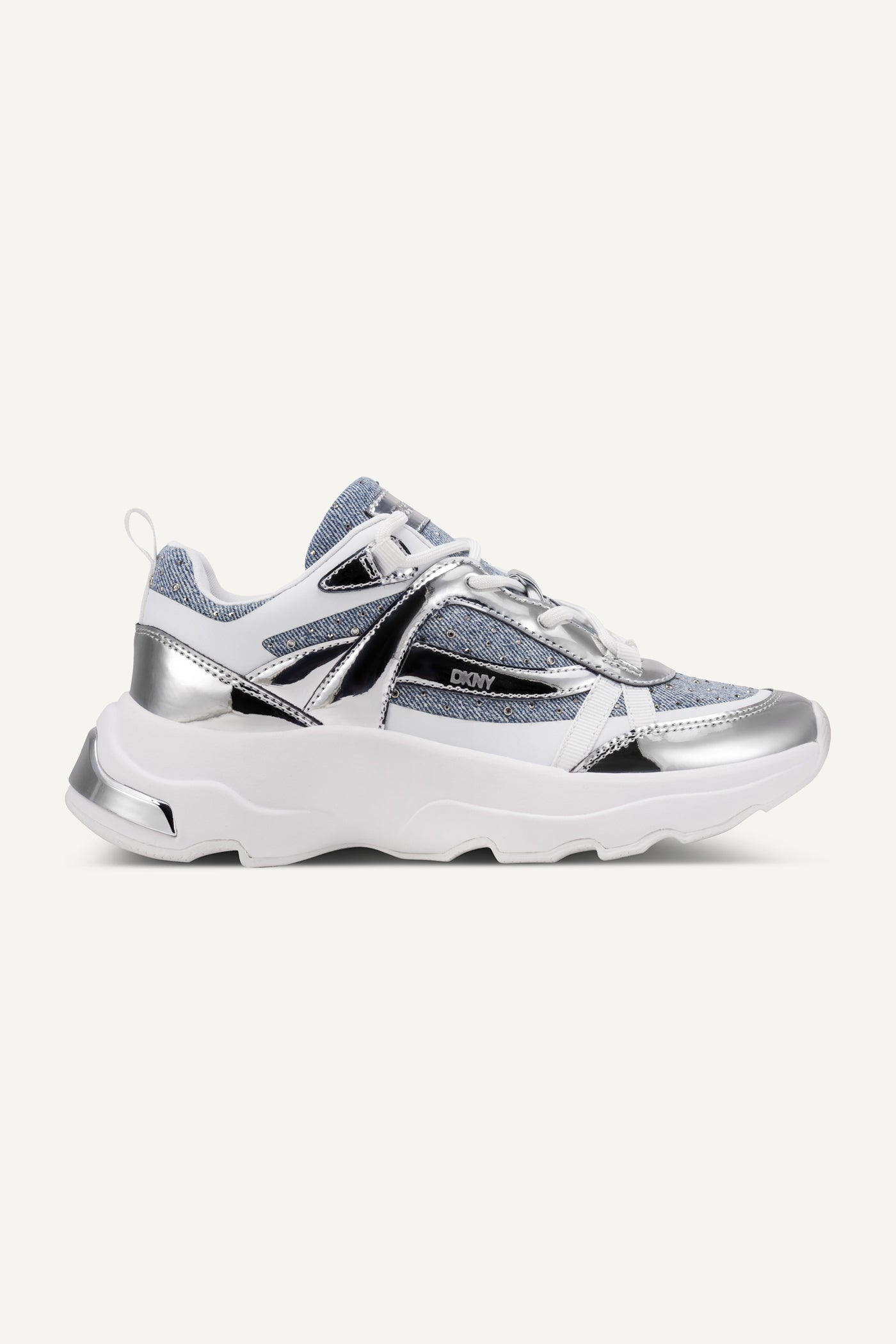 LIGHT BLUE JUNA LACE UP SNEAKERS, VIEW 1 | Shoes