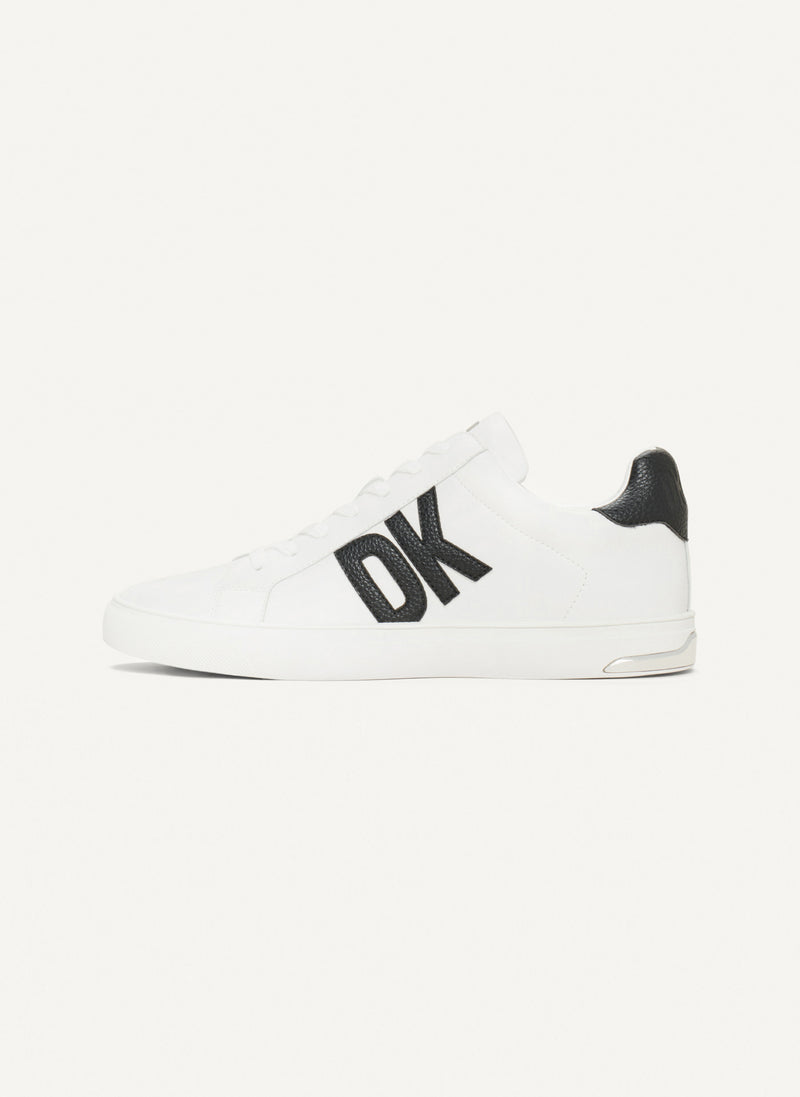 DKNY ABENI LACE UP - Sneakers basse - bright white/black/bianco DKNY ABENI LACE UP - Sneakers basse - bright white/black/bianco