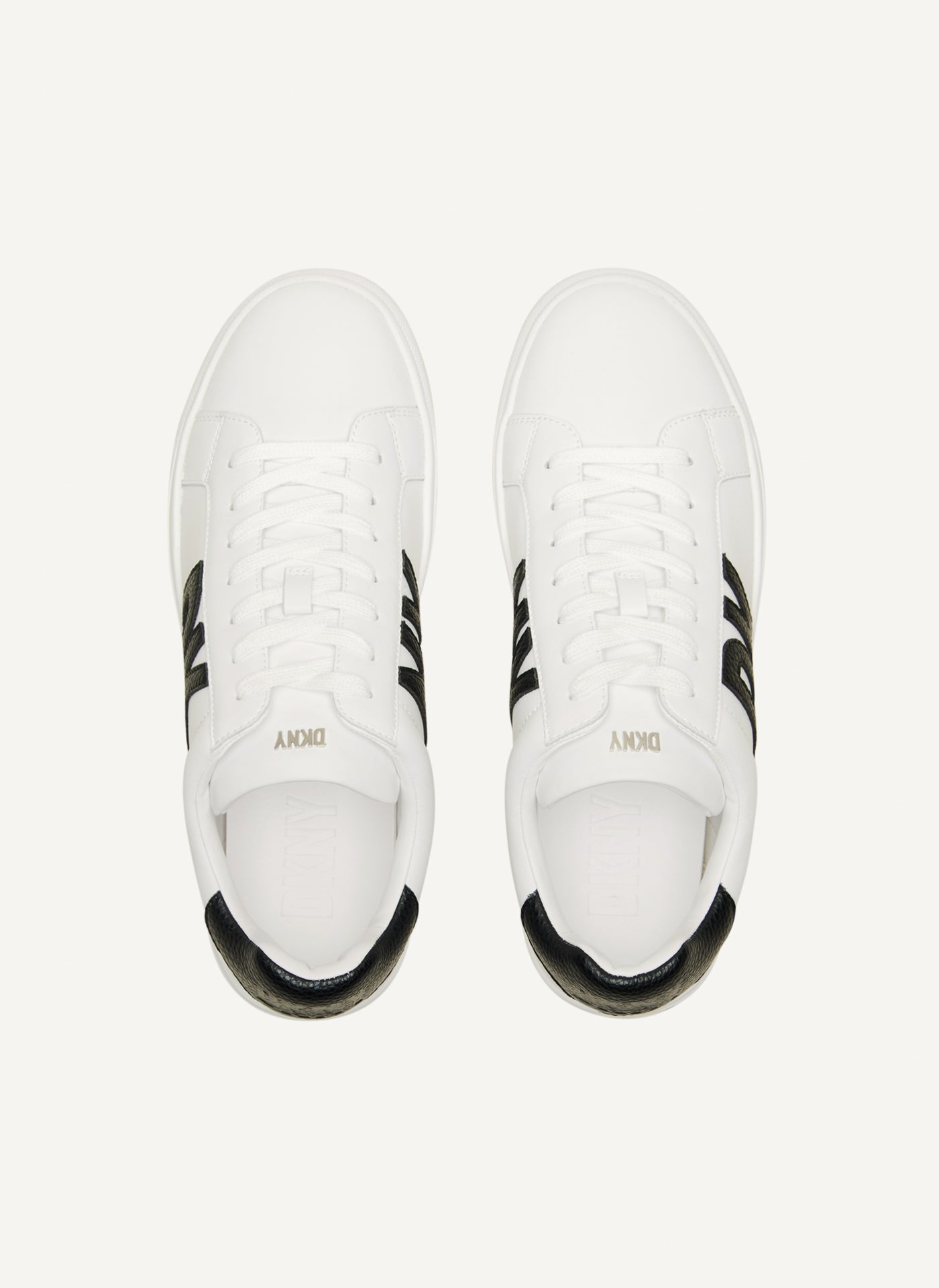 DKNY Abeni Sneakers Donna - Scarpe Da Ginnastica Bassi, Lacci, Dettaglio Metallo Sul Tallone, Suola In Gomma, Look Elegante E Casual
